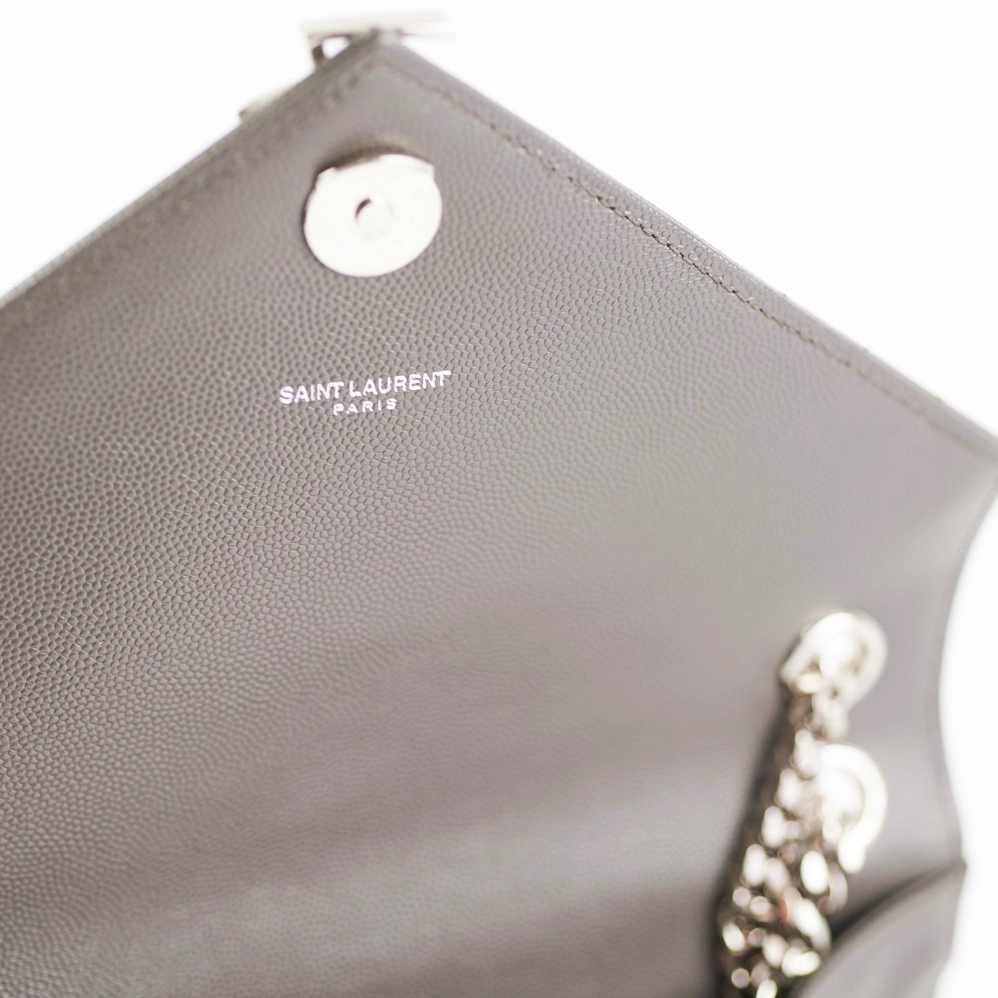 Saint Laurent Small Envelope Quilted Grey