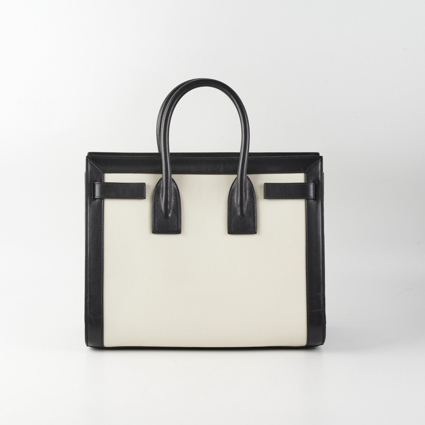 Saint Laurent Small Sac De Jour White/Black