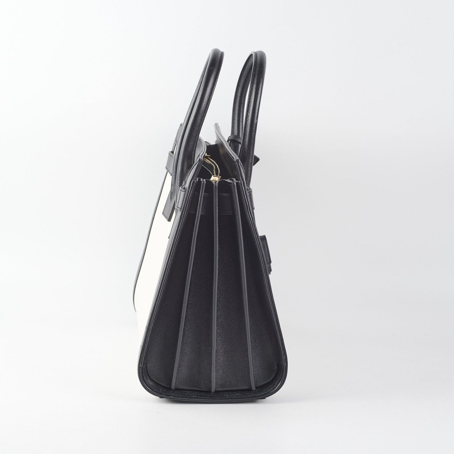 Saint Laurent Small Sac De Jour White/Black