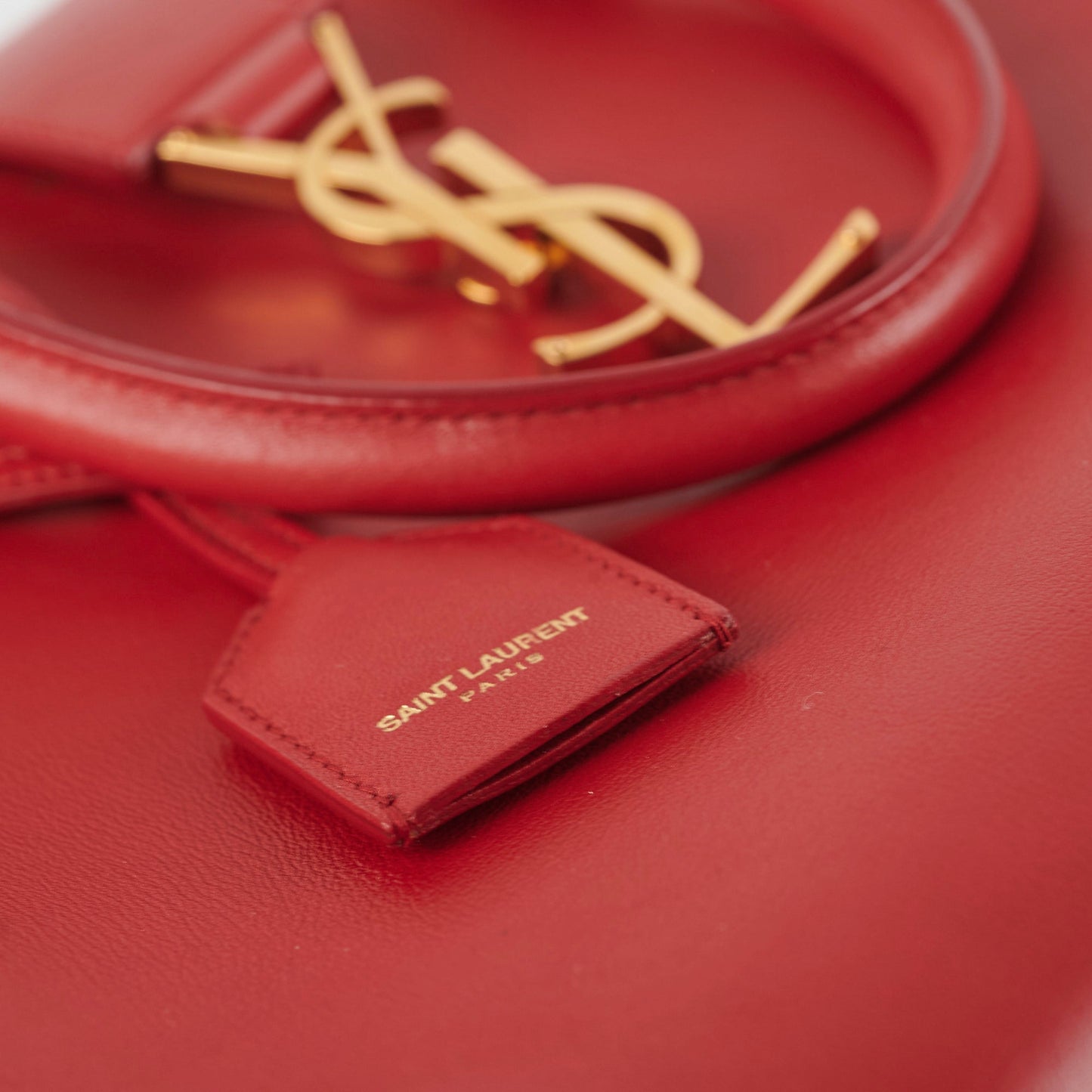 Saint Laurent Cabas Red Small