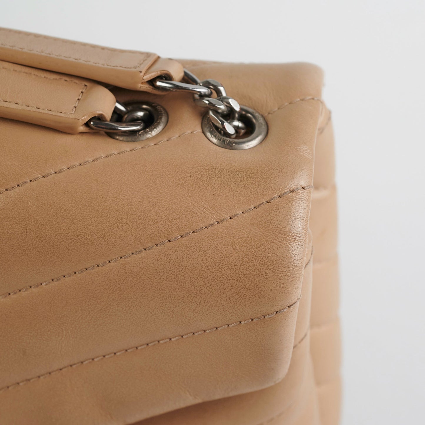 Saint Laurent Small LouLou Beige
