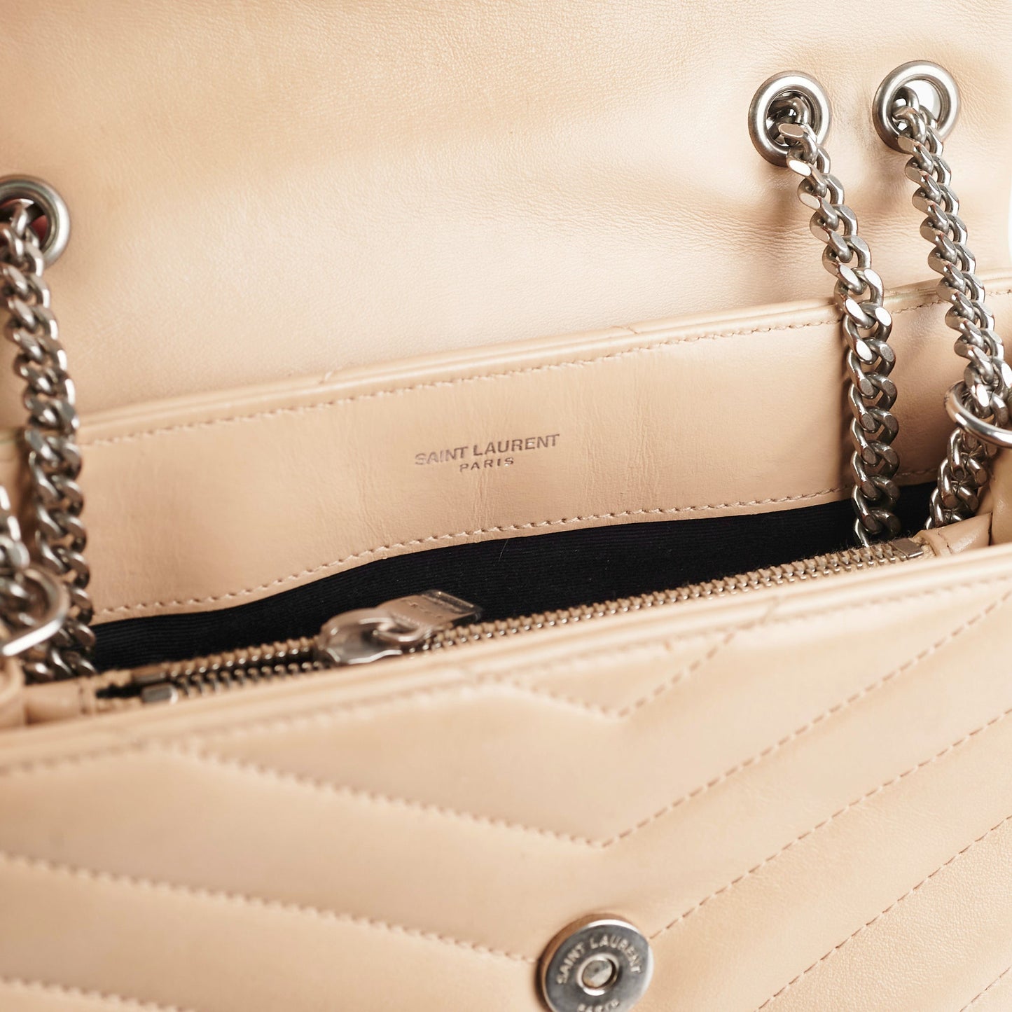 Saint Laurent Small LouLou Beige