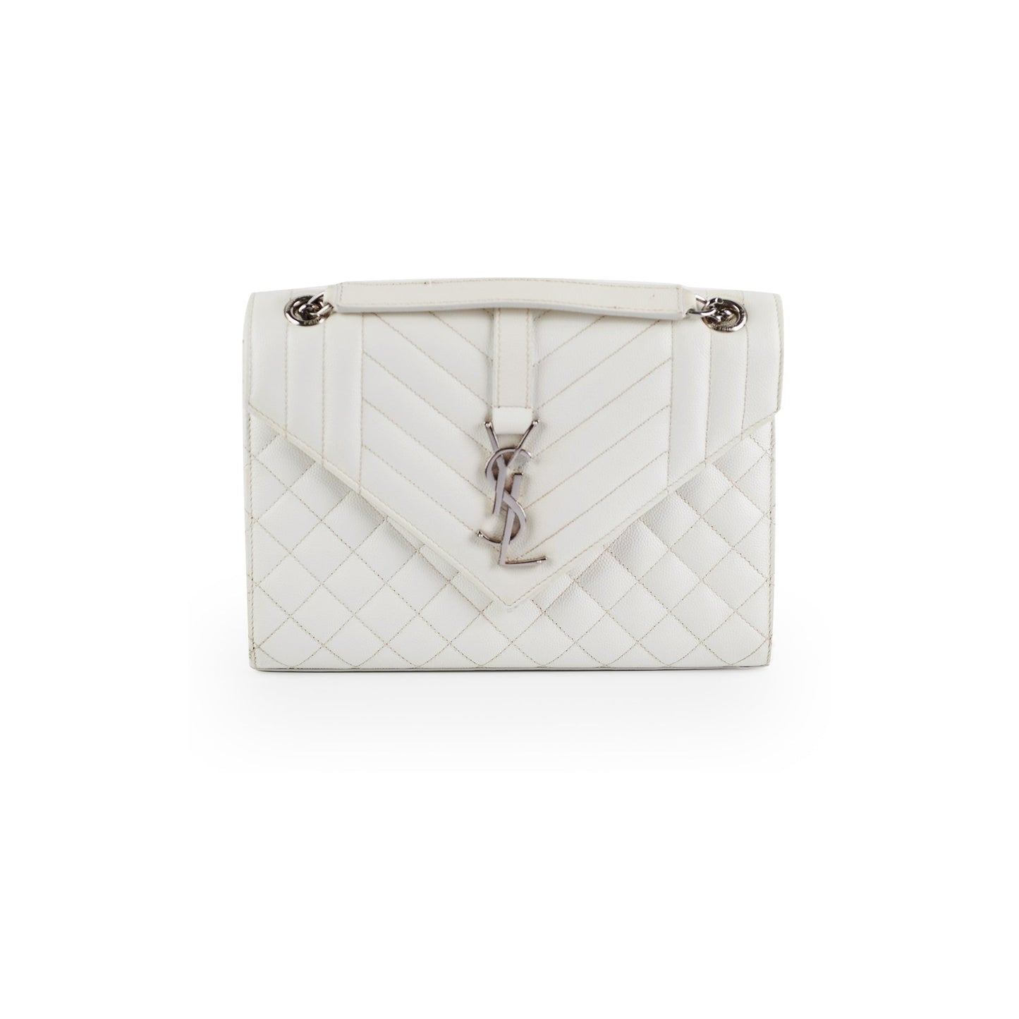 Saint Laurent Medium Envelope White