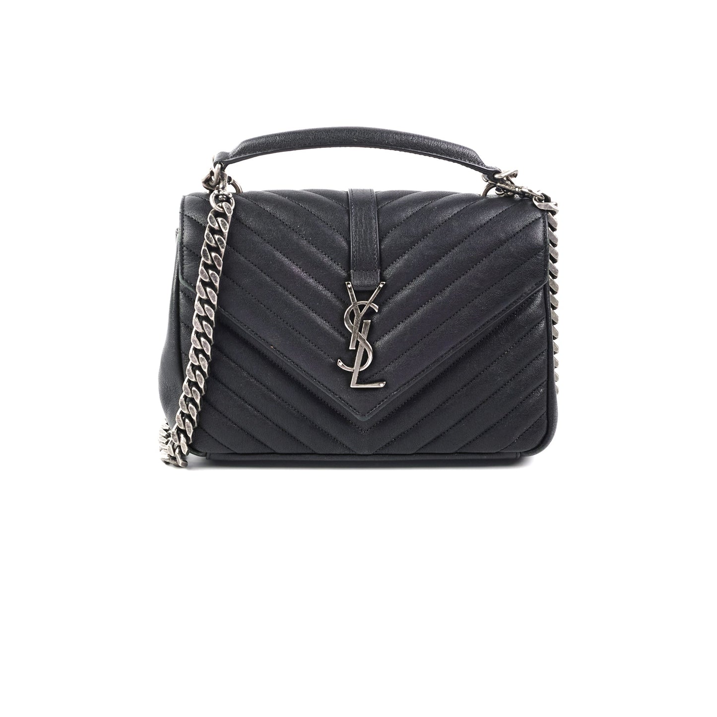 Saint Laurent Medium College Bag Black