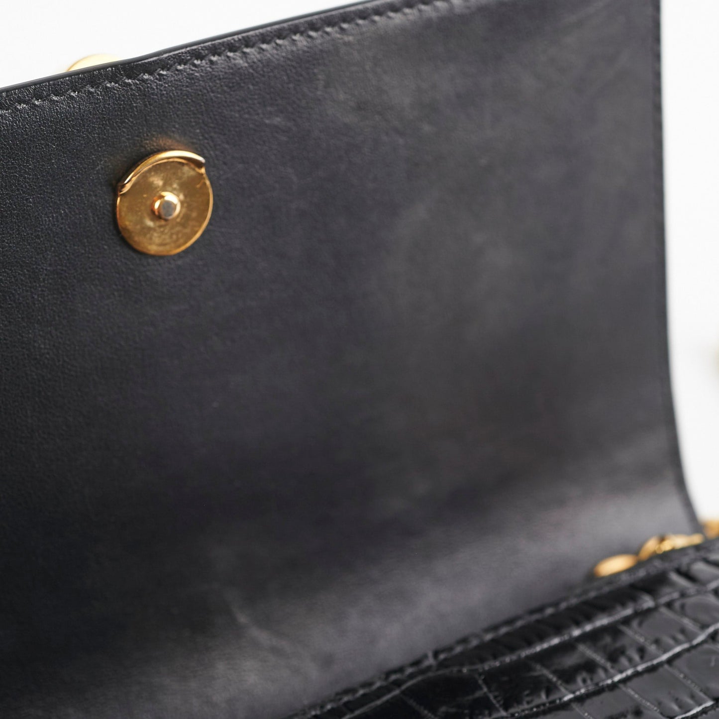 Saint Laurent Kate Tassel Black Wallet On Chain WOC