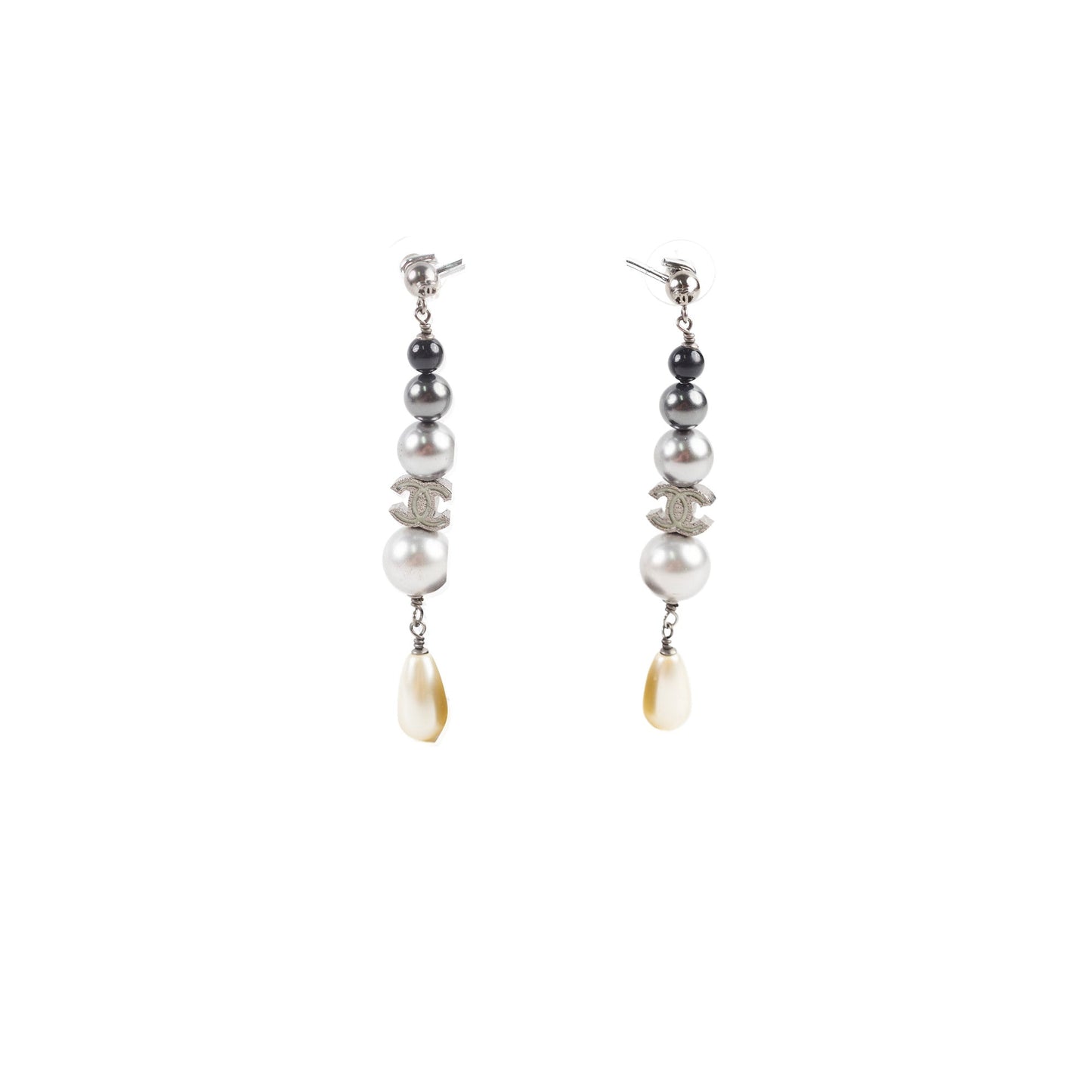 Chanel Pearl Drop Earrings Costume Jewellery