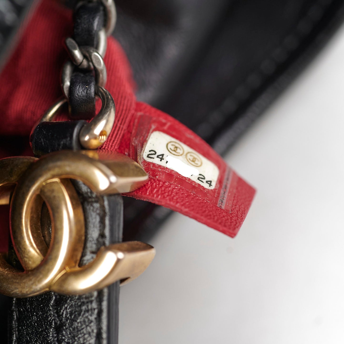 Chanel Medium Gabrielle Calfskin Black - Series 24