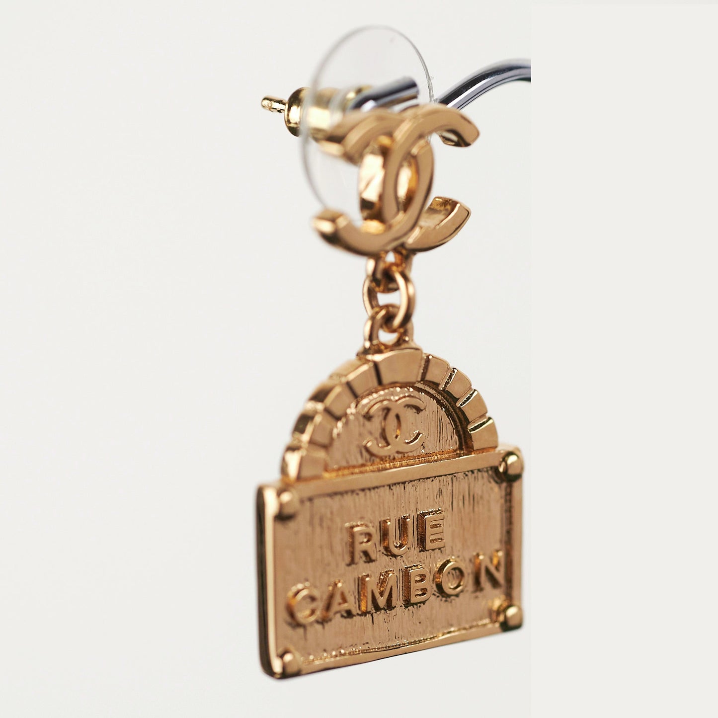 Chanel Gold Cambon Earrings