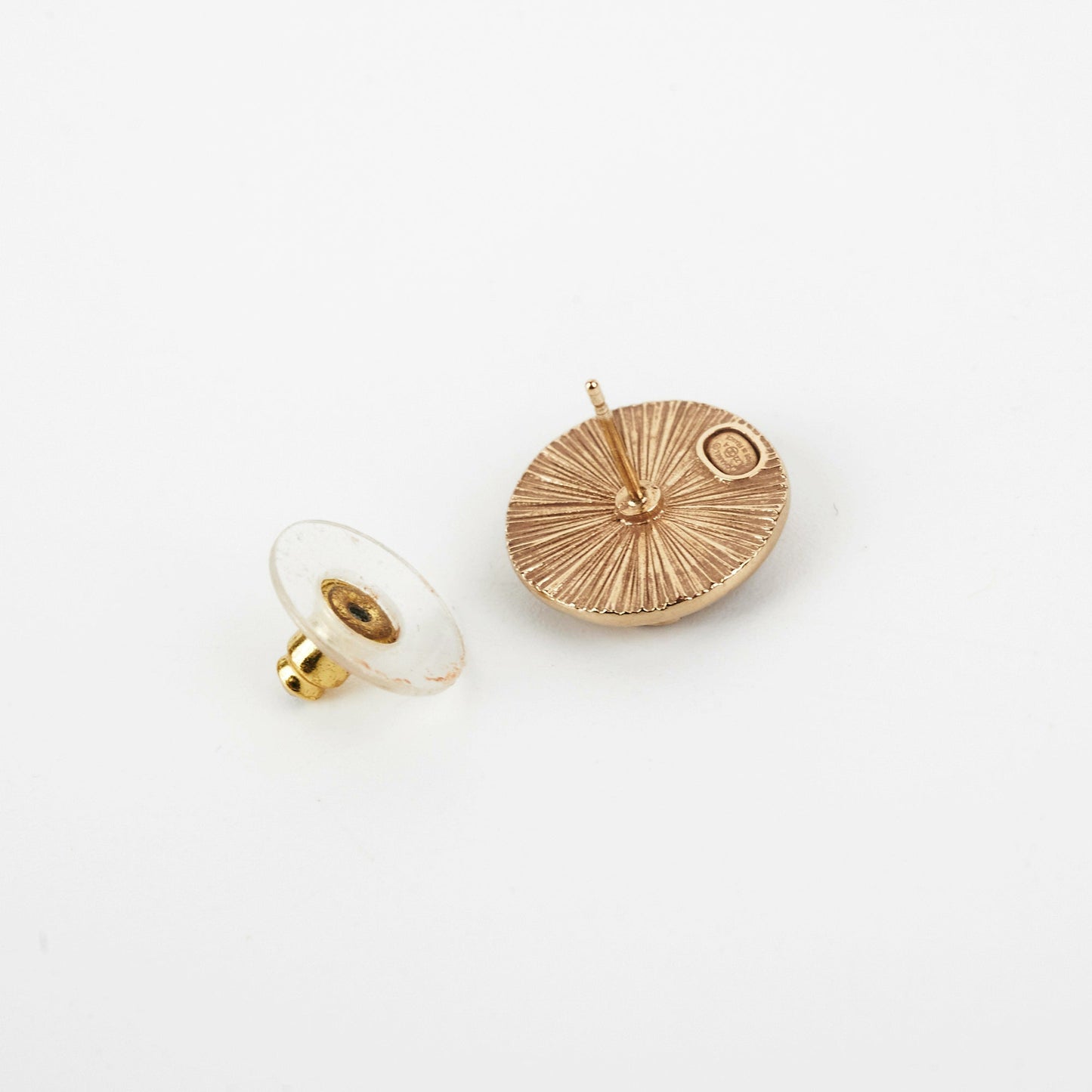 Chanel Round Gold Earrings