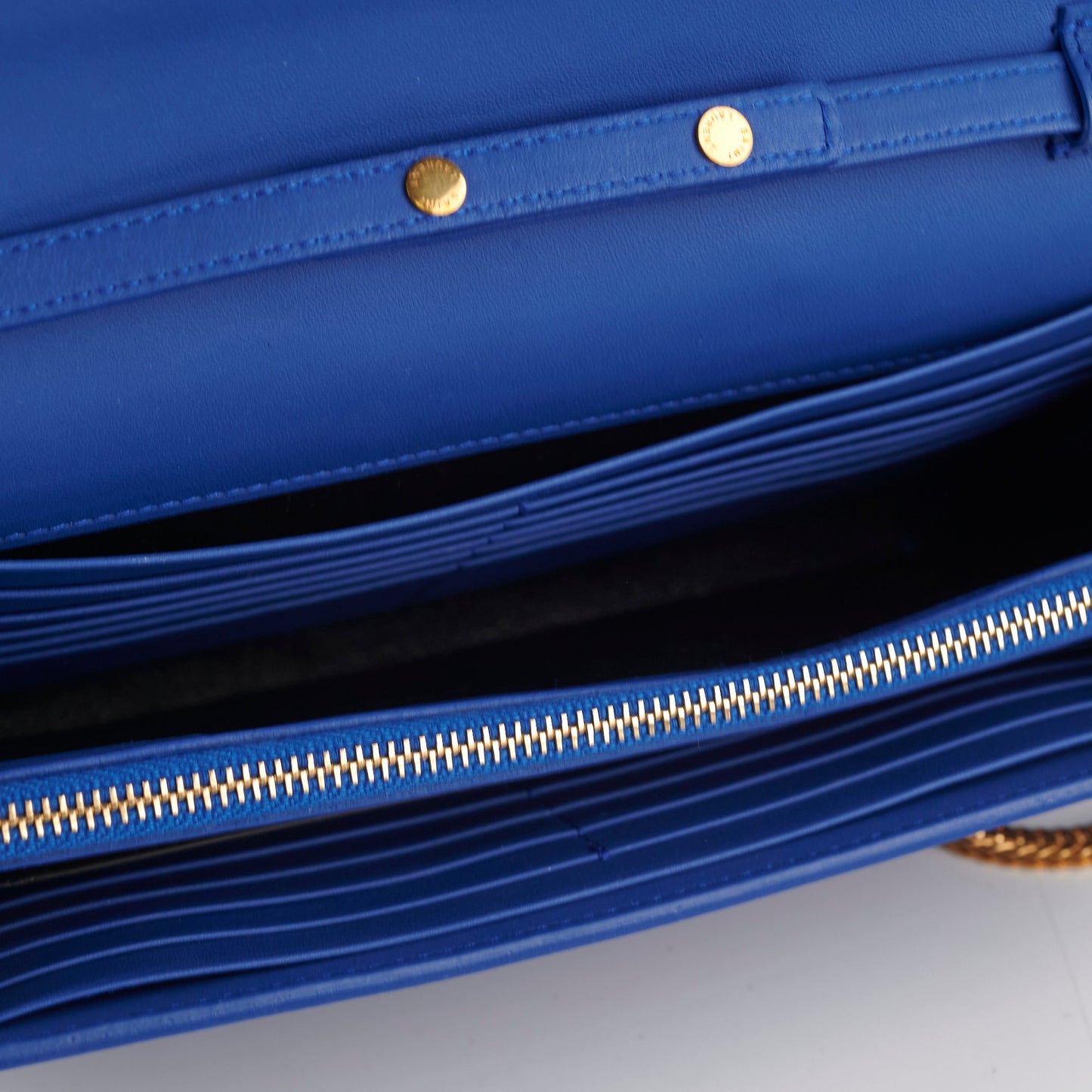 Saint Laurent Blue Ligne Y Clutch