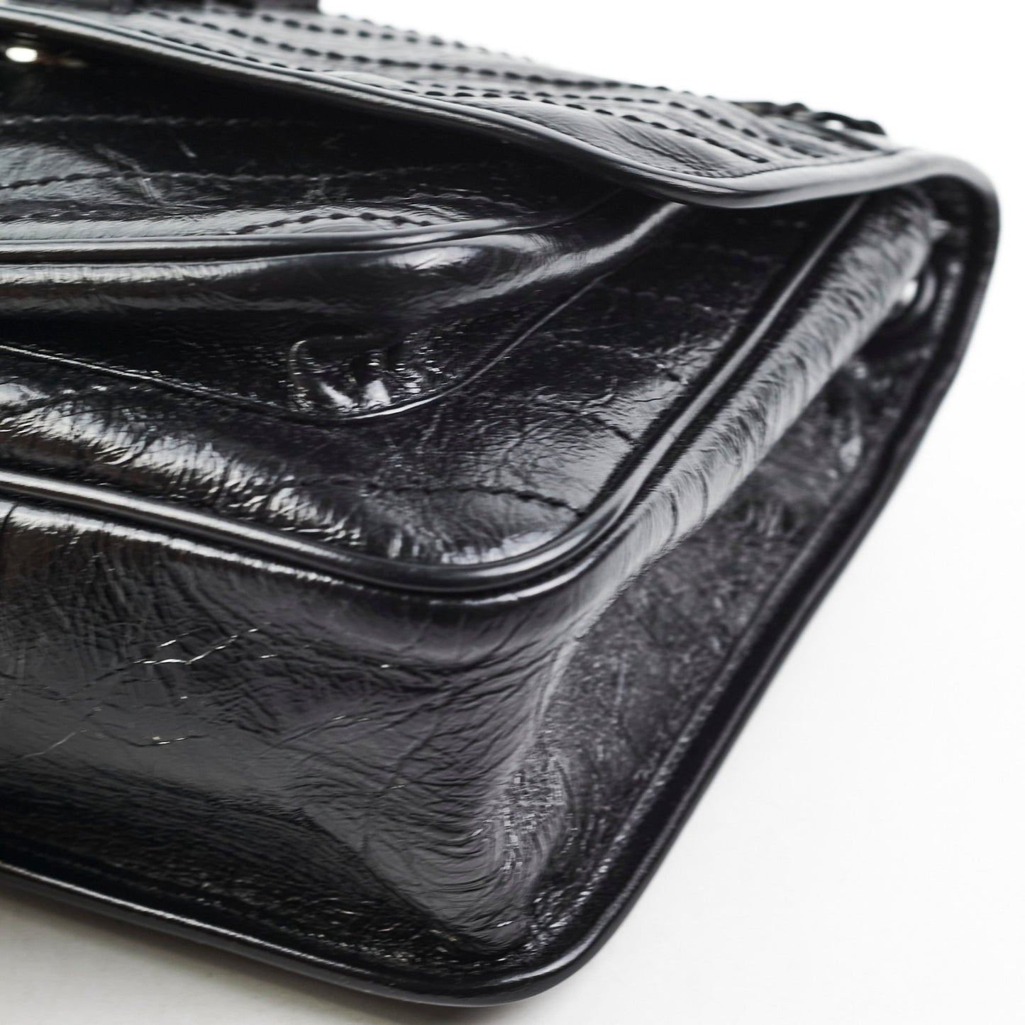 Saint Laurent Niki Medium Black Vintage Leather