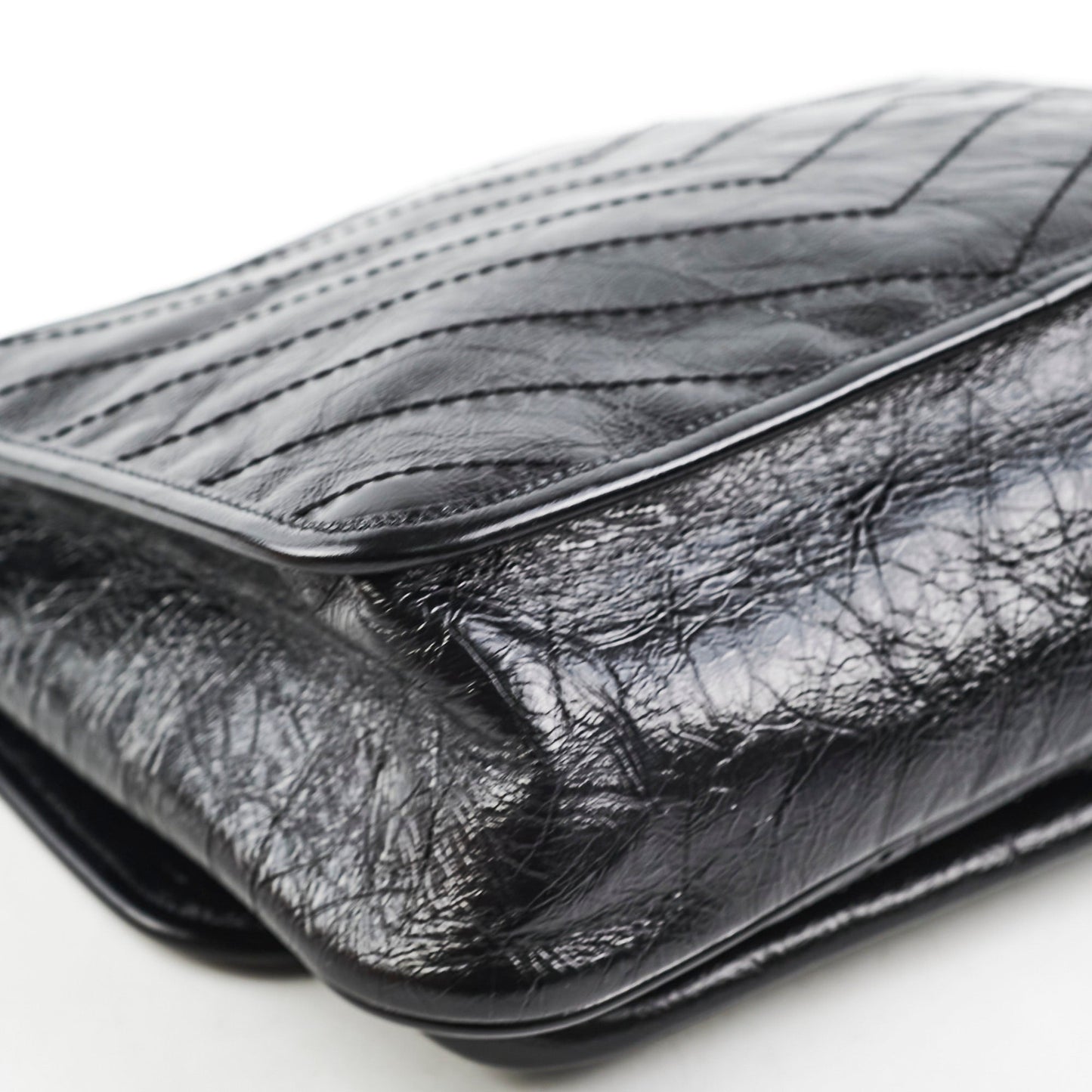 Saint Laurent Niki Medium Black Vintage Leather
