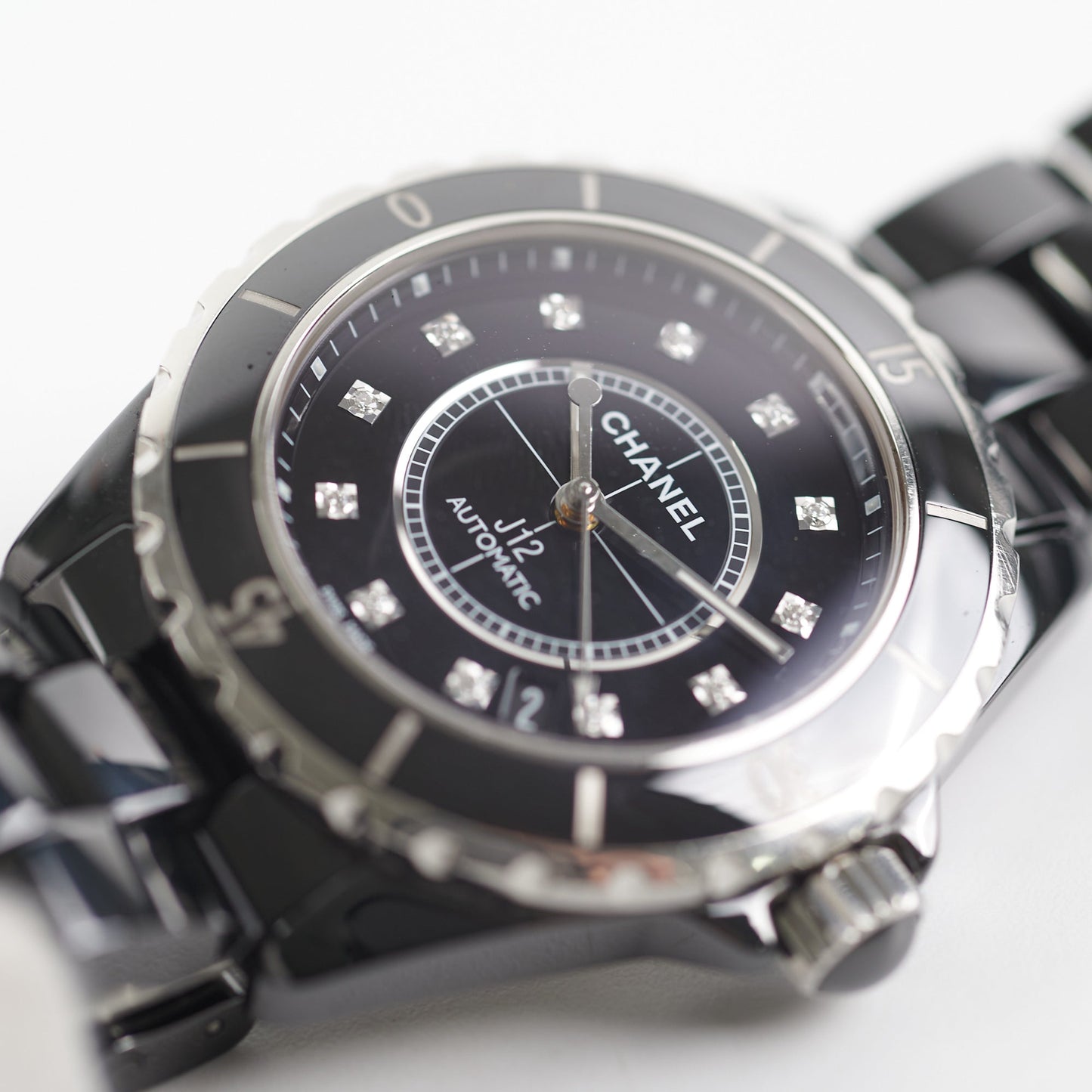 Chanel J12 Watch Calibre with Diamonds 38MM Black