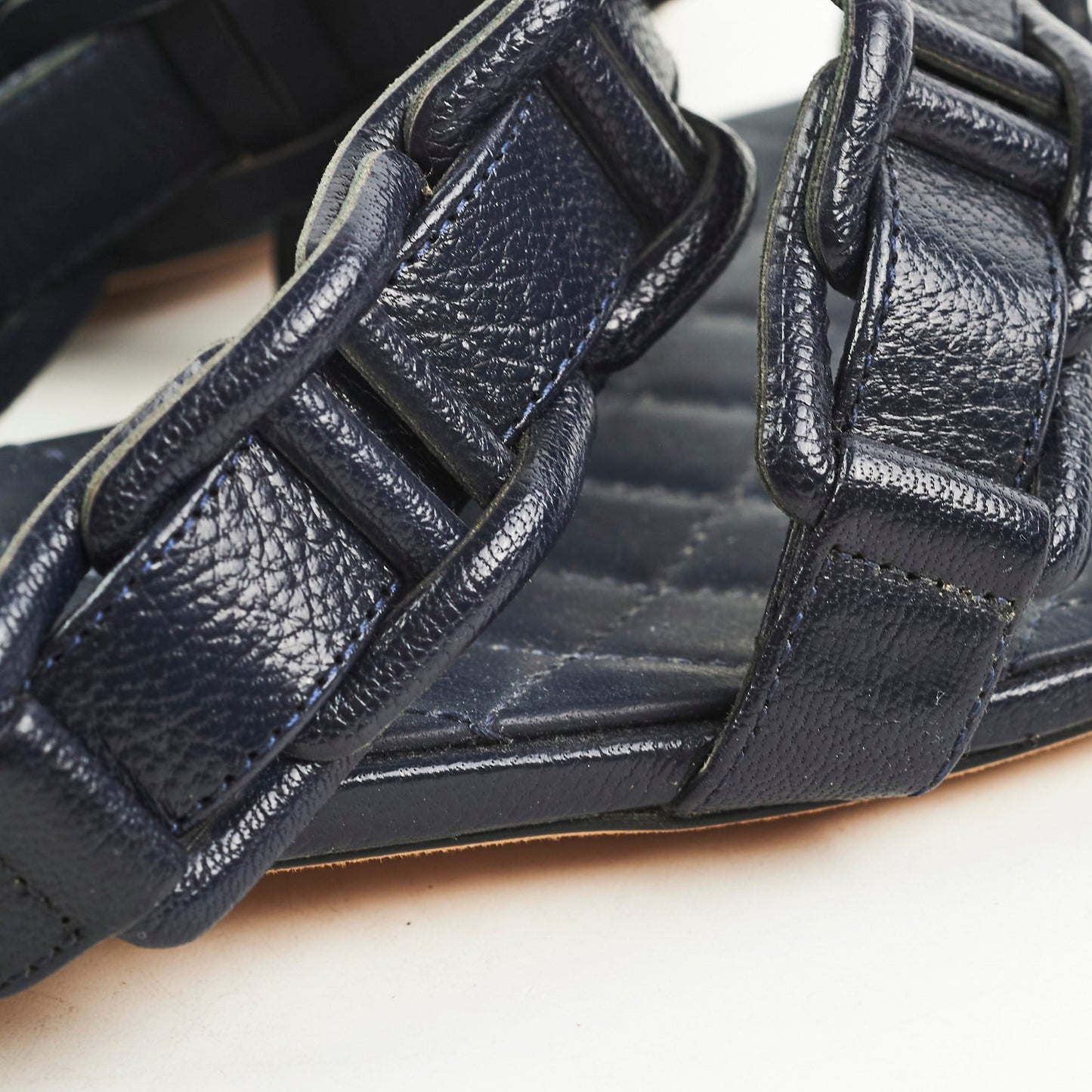 Chanel Sandals Navy Size 36