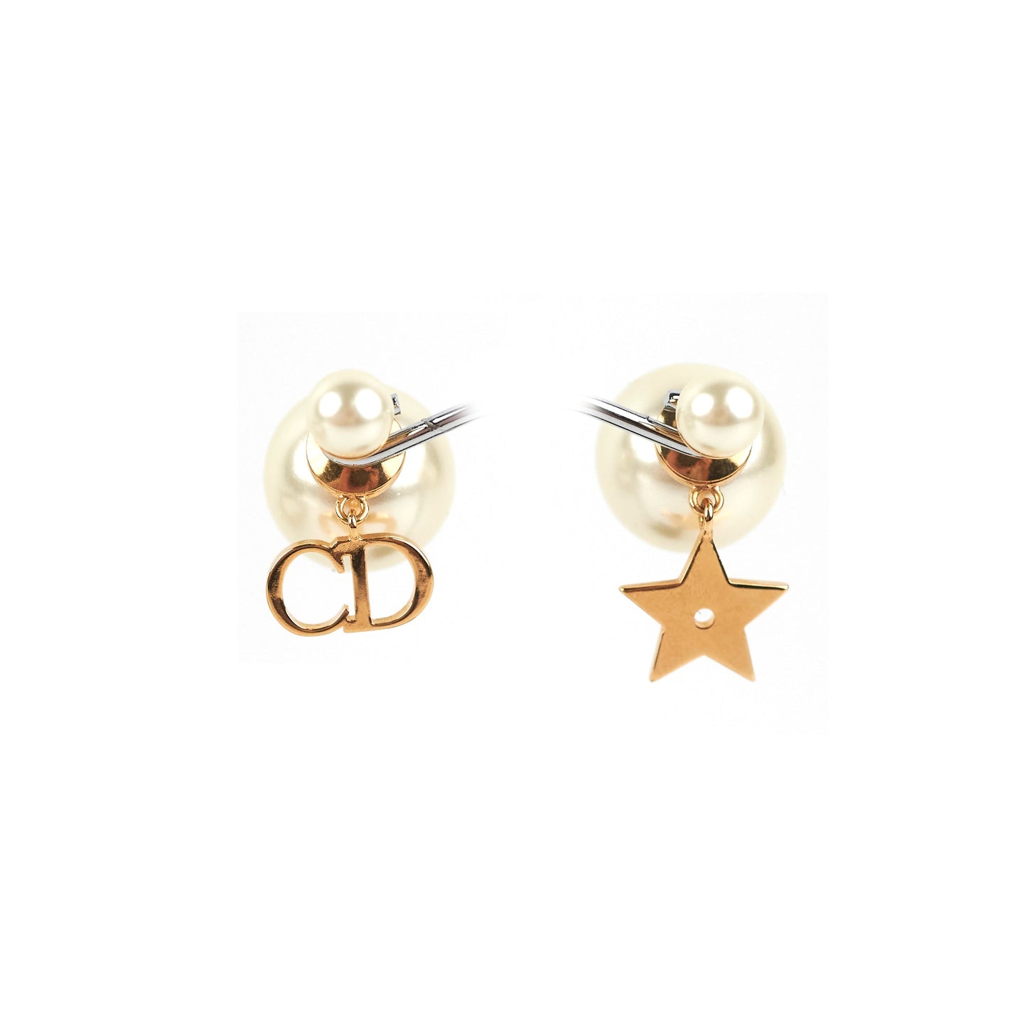 ITEM 3 - Christian Dior Tribales Pearl Earrings Costume Jewellery