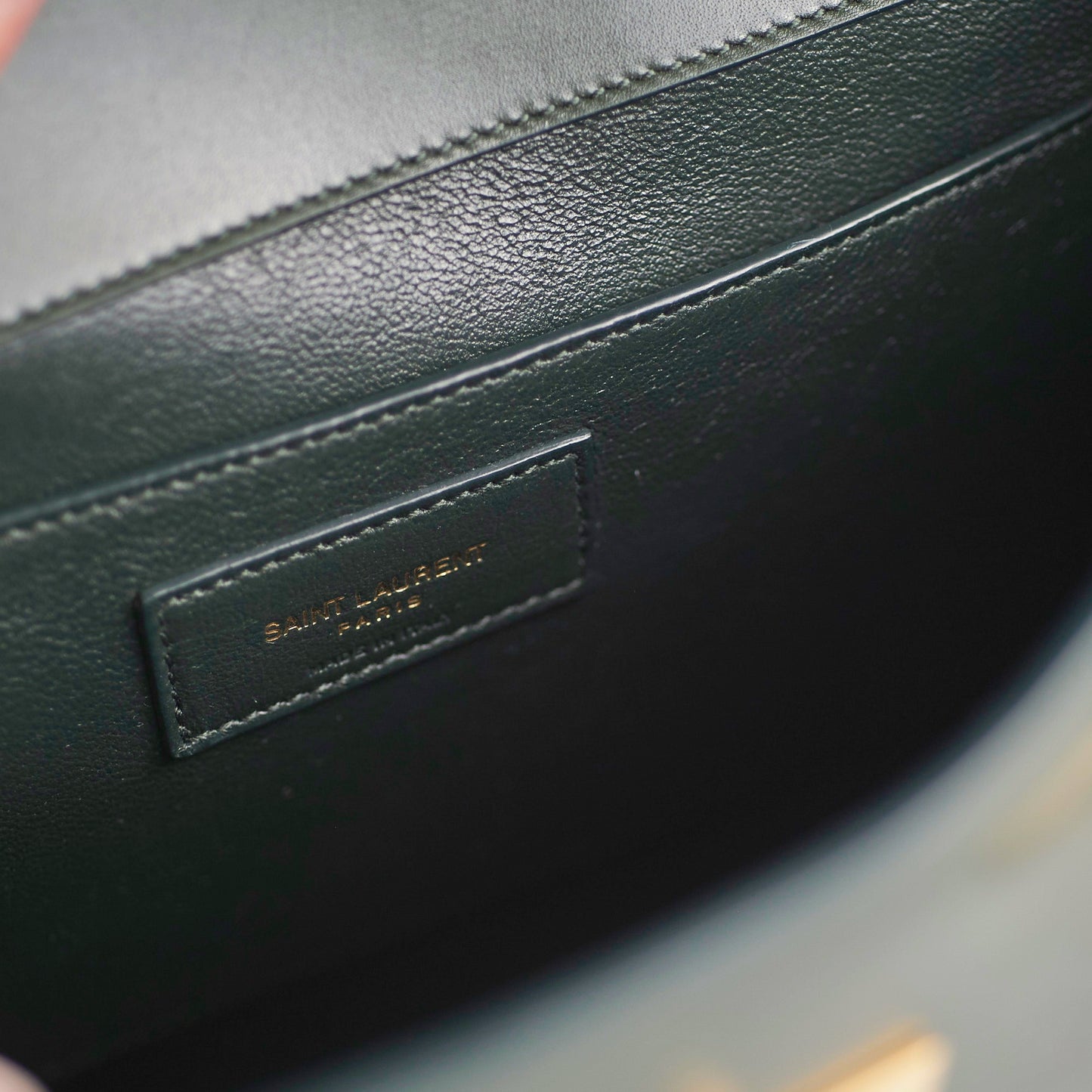 Saint Laurent YSL Manhattan Shoulder Bag Dark Green