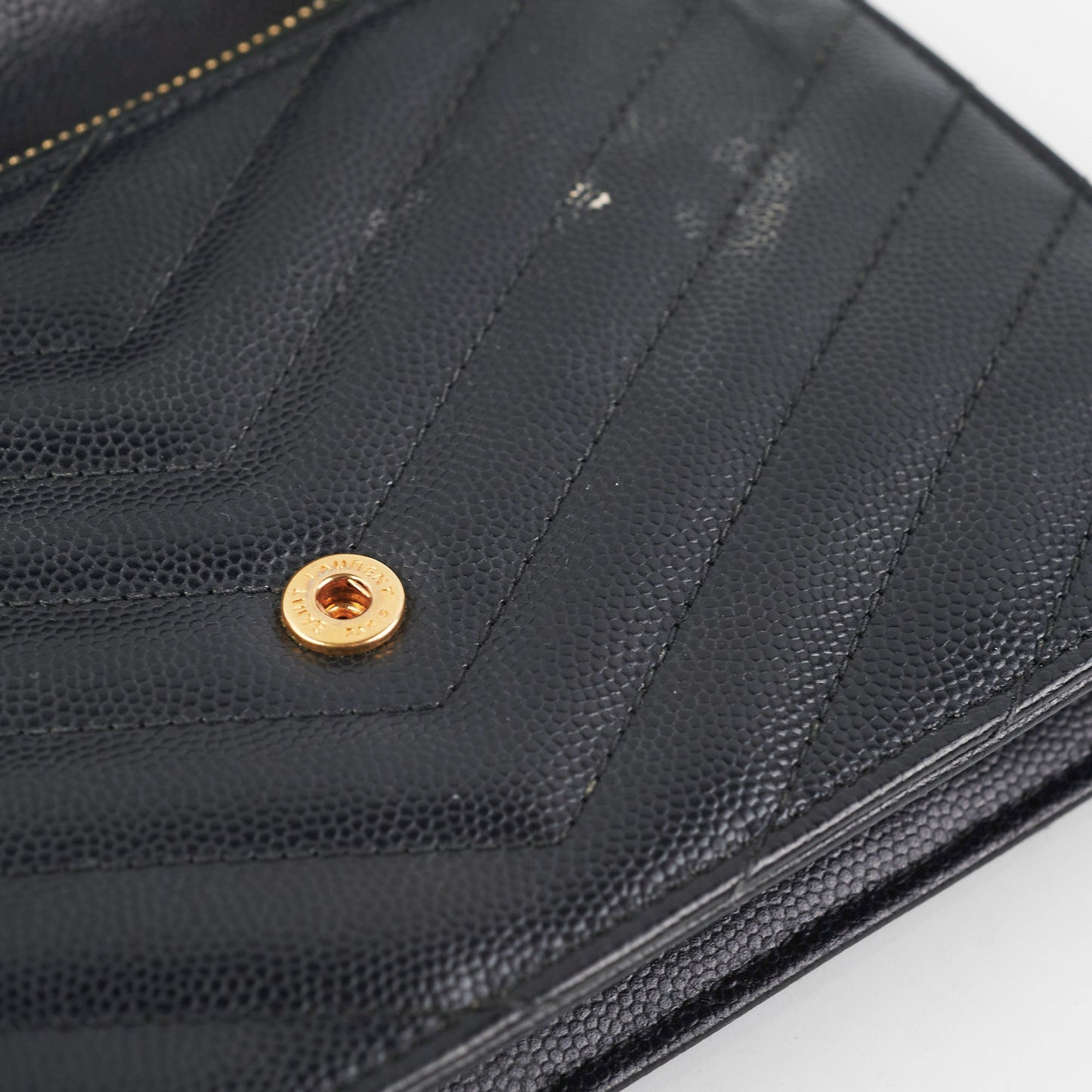 ITEM 8 - Saint Laurent Envelope Wallet On Chain WOC Black