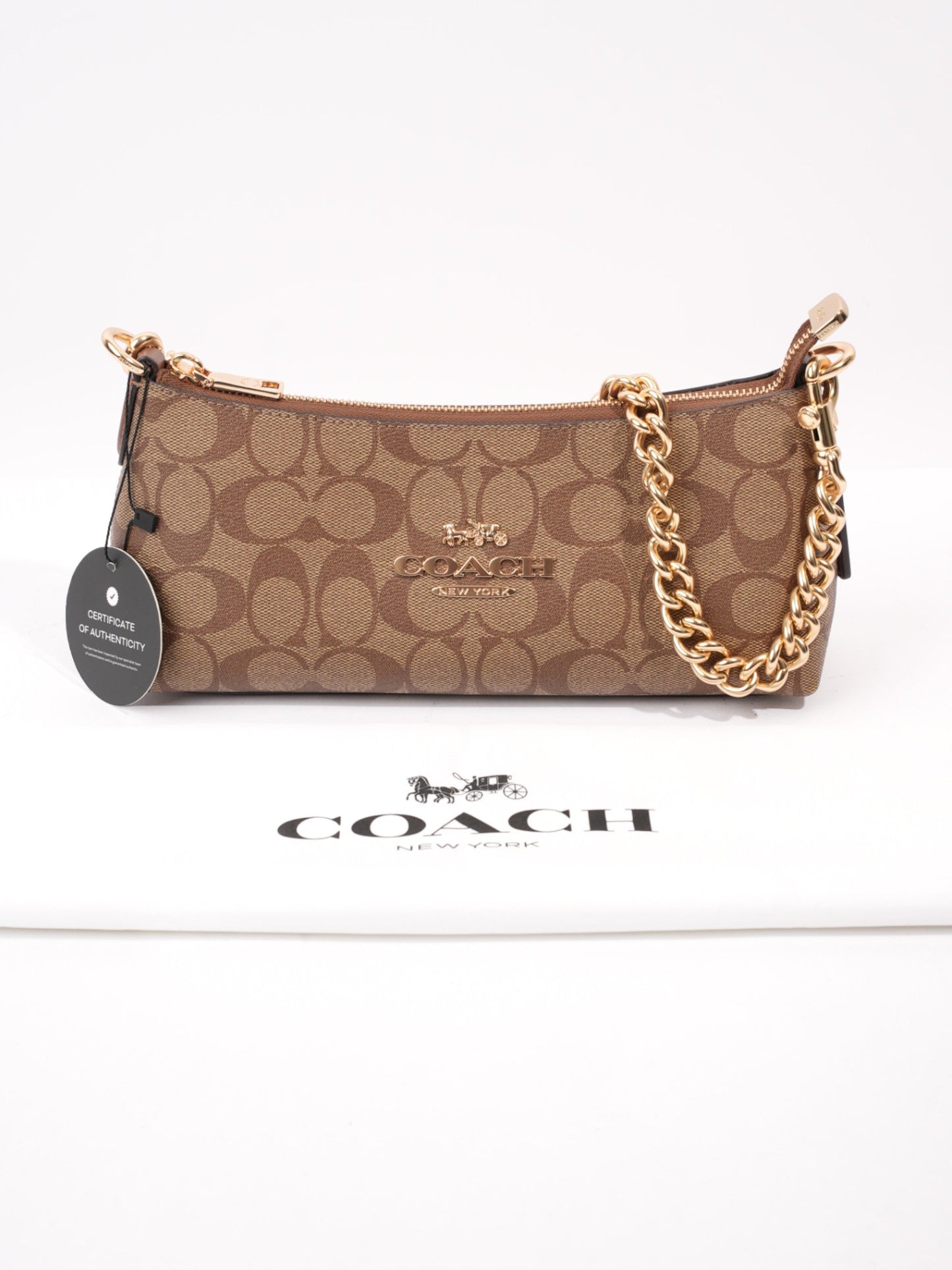 Coach Charlotte Signature Monogram / Brown Canvas