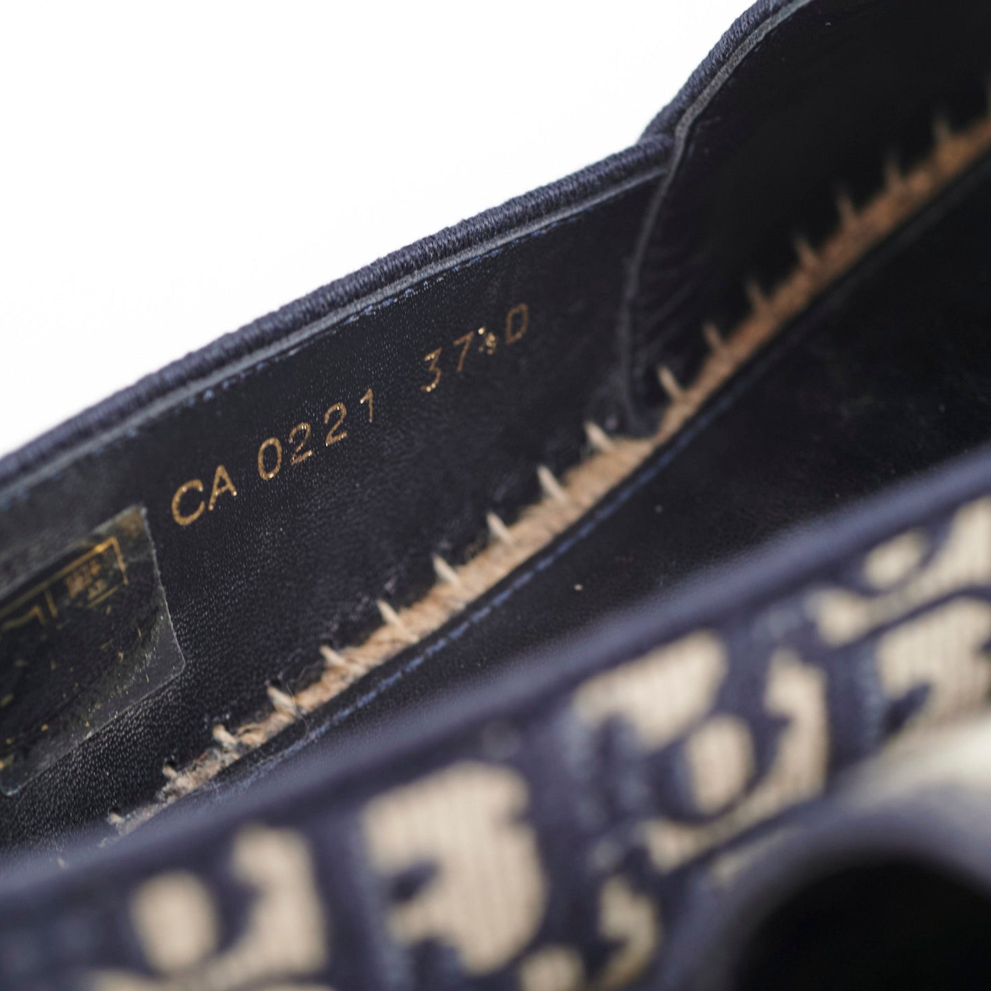 Christian Dior Canvas Flat Shoes Size 37.5