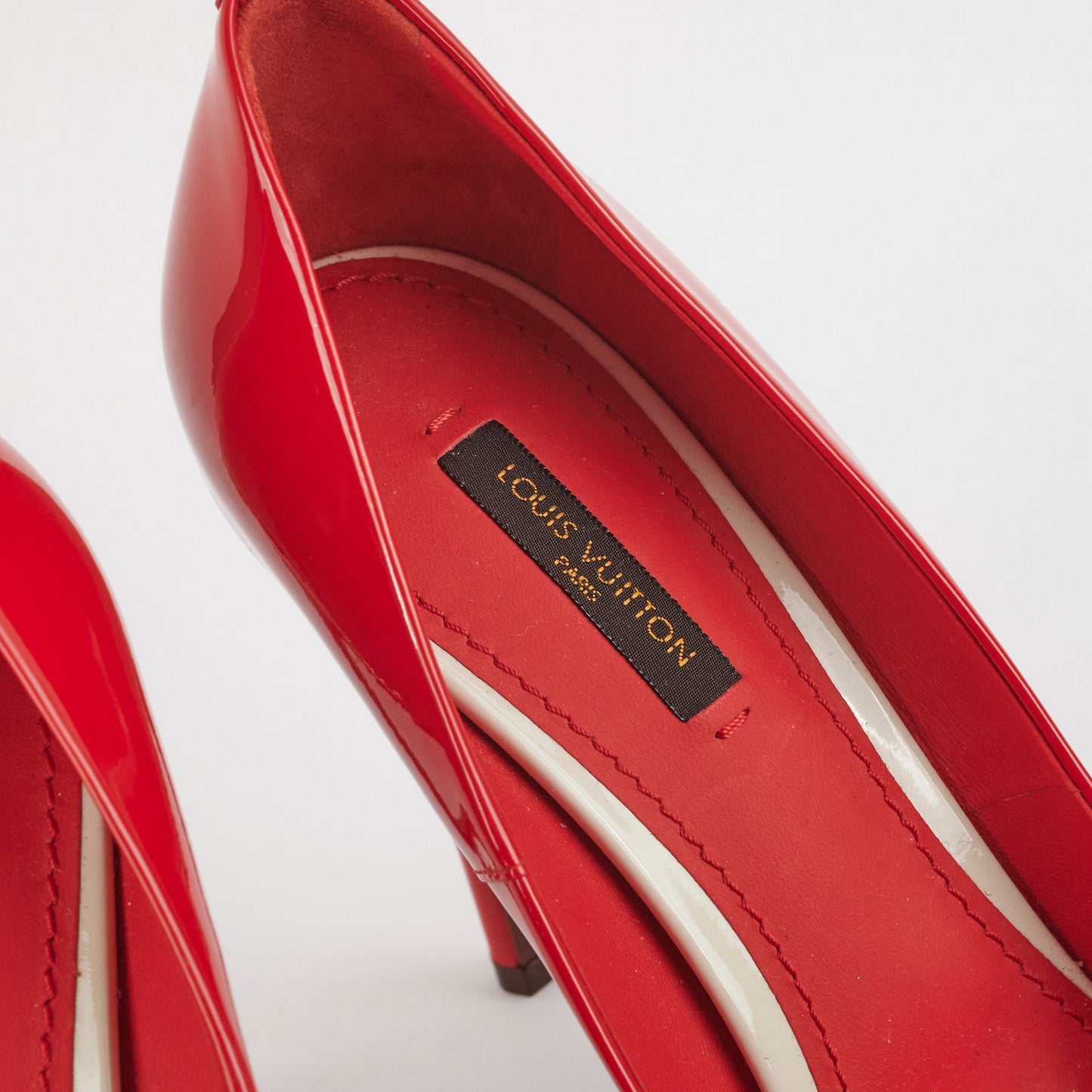 Louis Vuitton Patent Heels Red Size 39