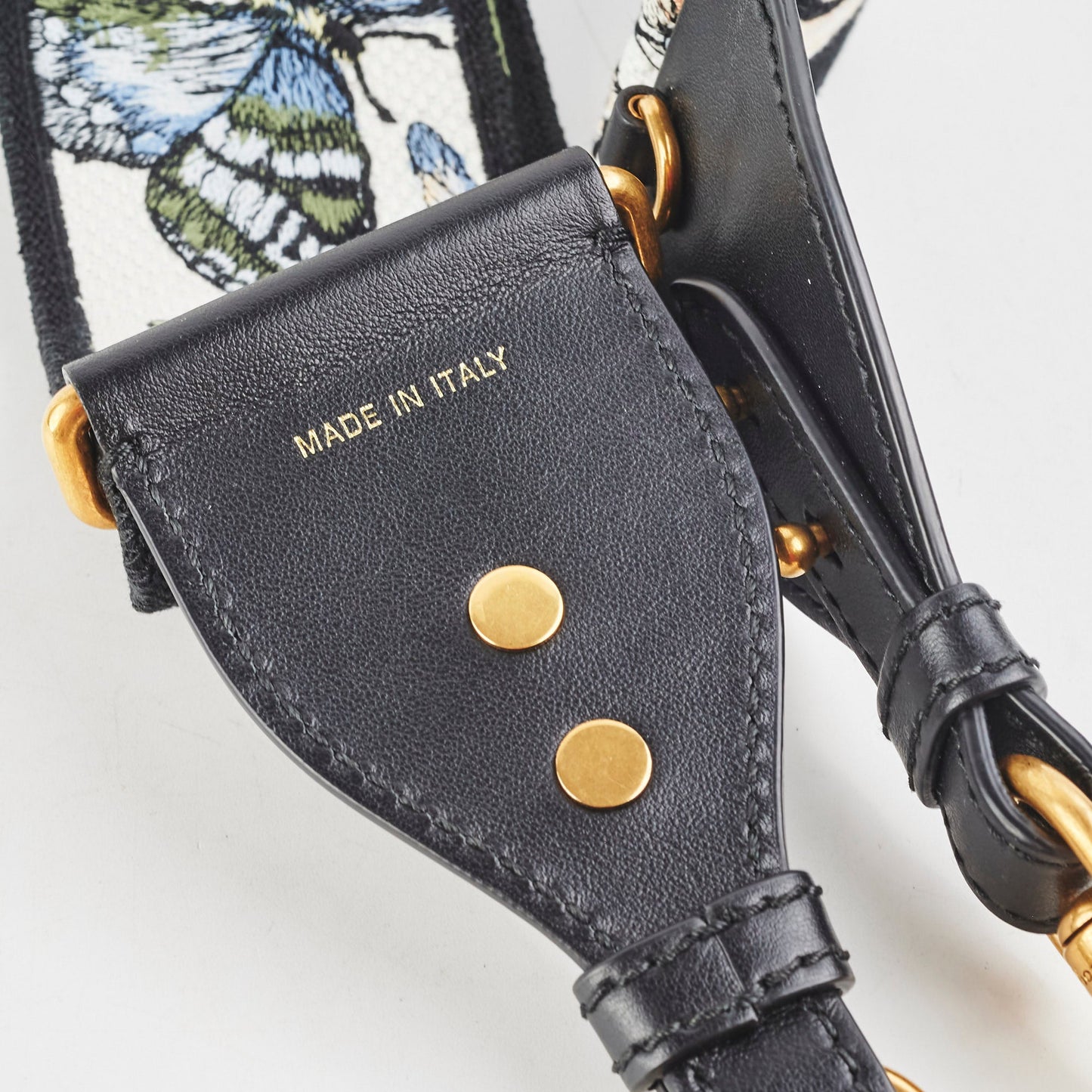 Christian Dior Embroidered Butterfly Adjustable Strap