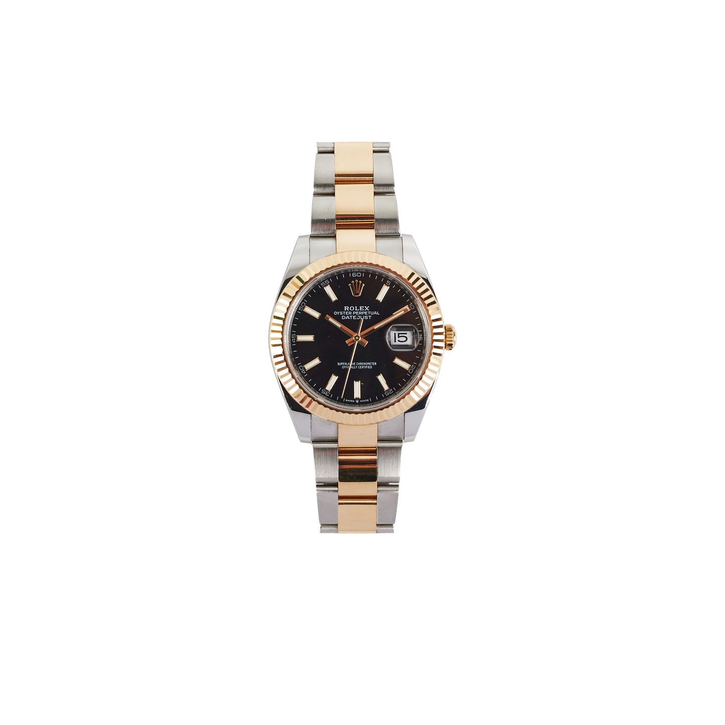 Rolex Datejust 41mm Two Toned Black Watch 126333