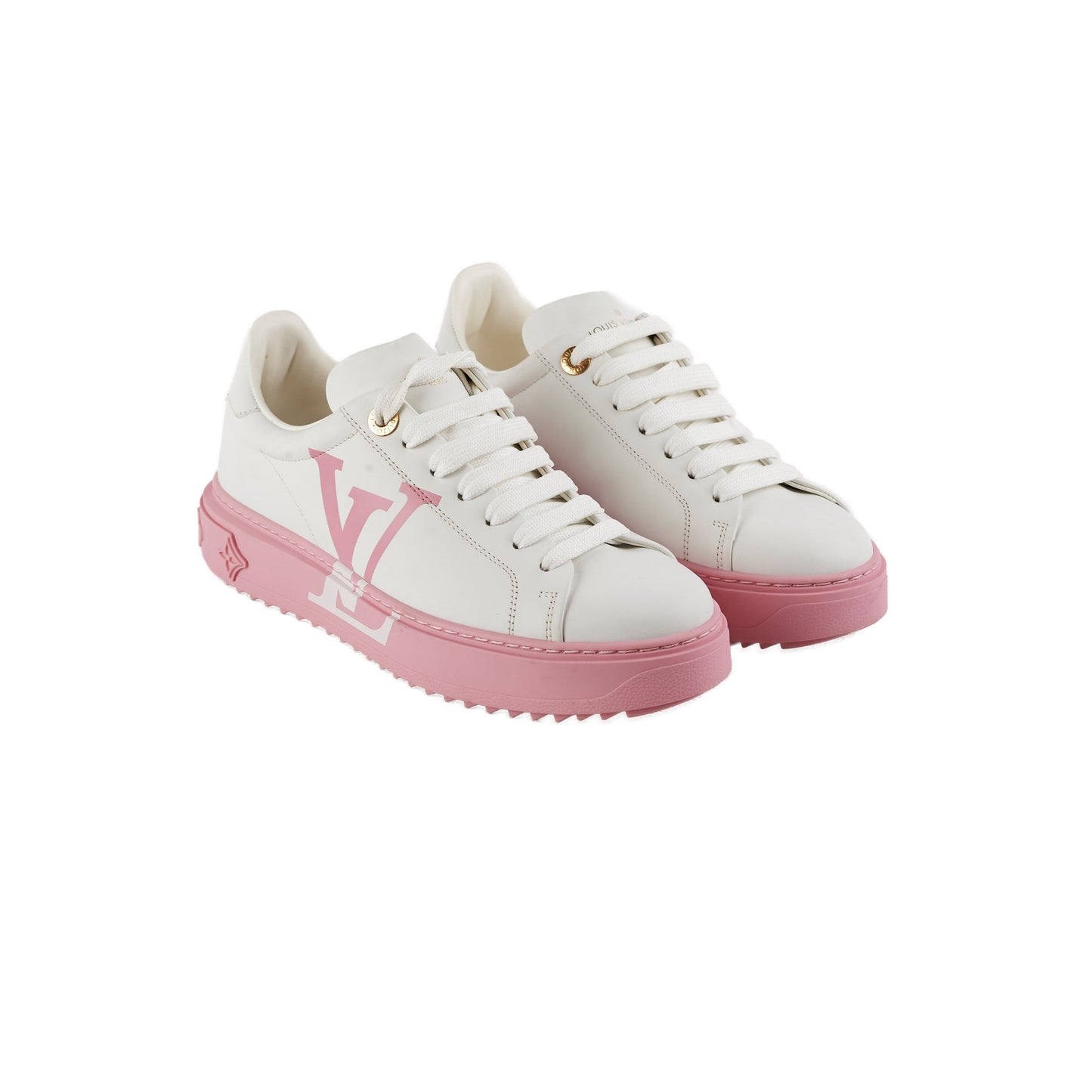 Louis Vuitton Pink Monogram Sneakers Size 36.5