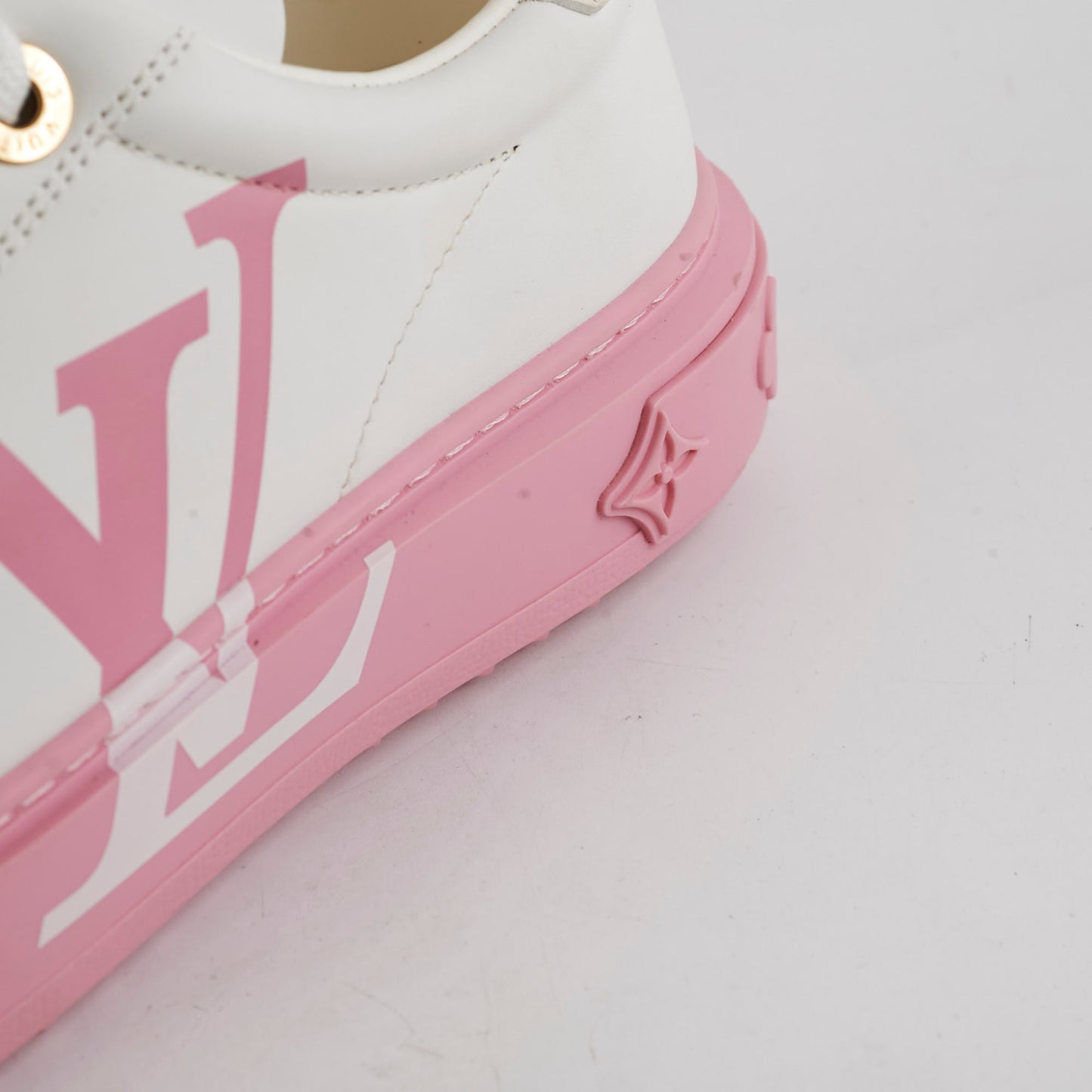 Louis Vuitton Pink Monogram Sneakers Size 36.5