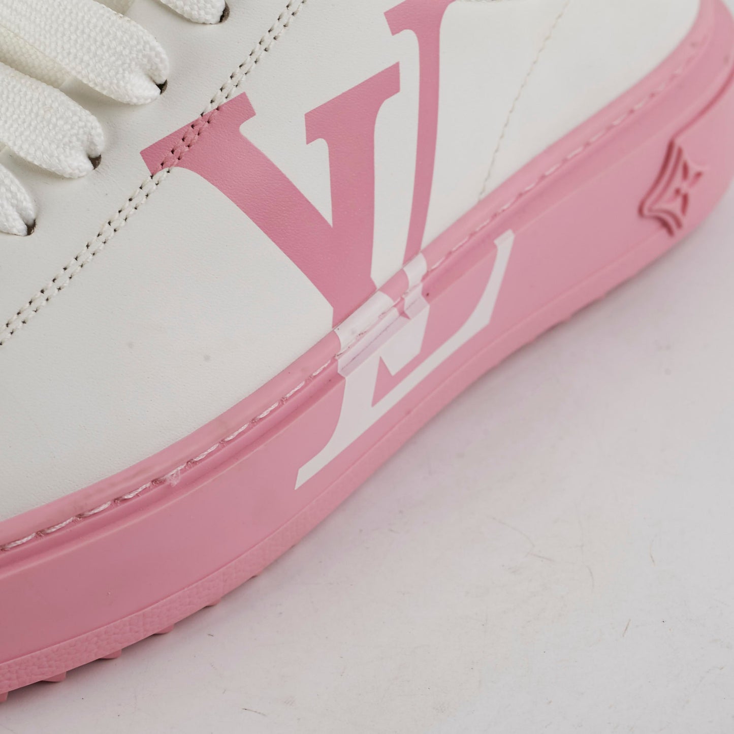 Louis Vuitton Pink Monogram Sneakers Size 36.5