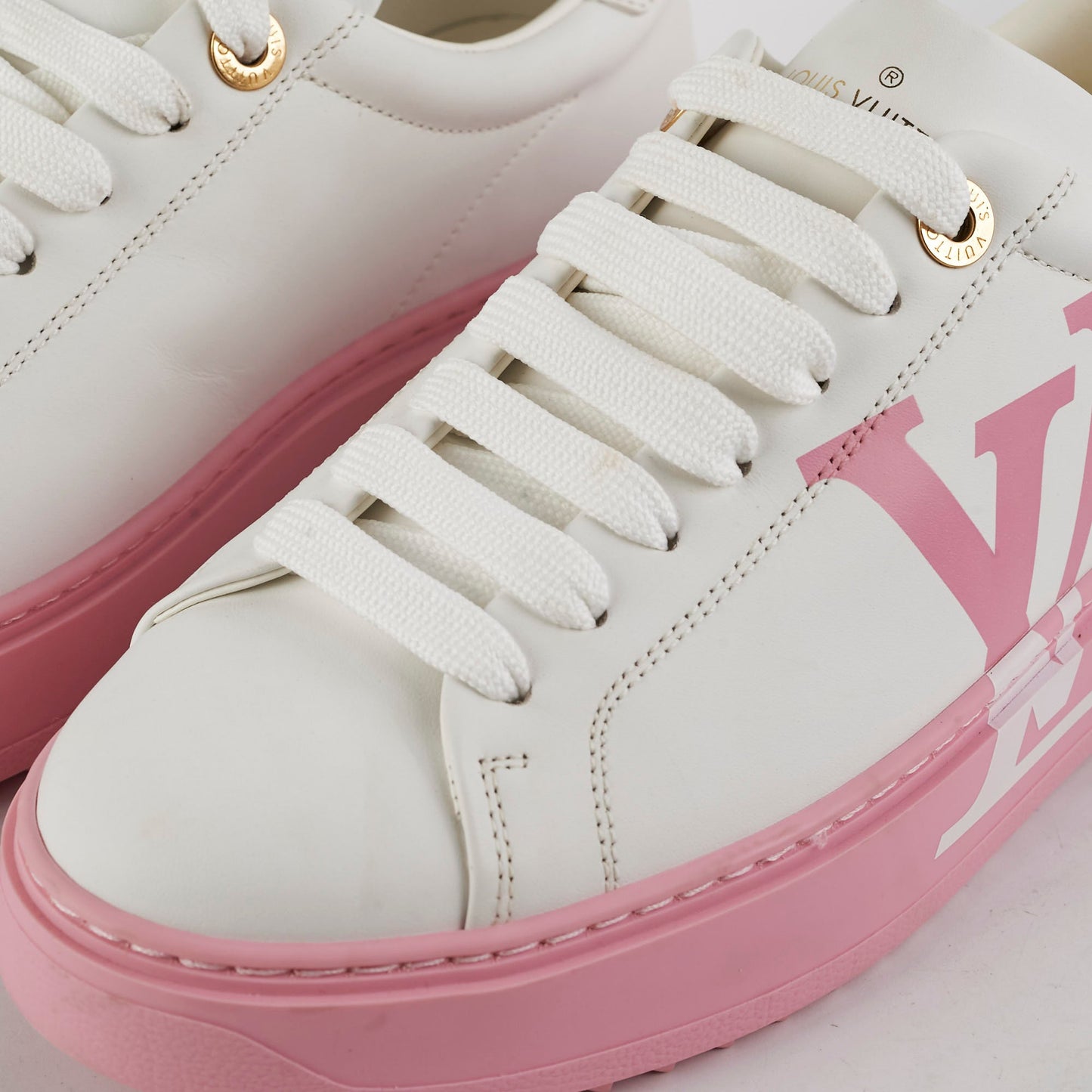 Louis Vuitton Pink Monogram Sneakers Size 36.5