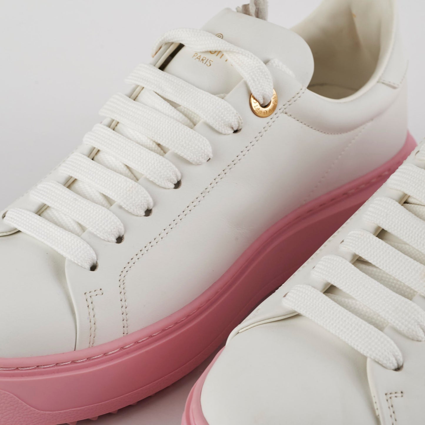 Louis Vuitton Pink Monogram Sneakers Size 36.5