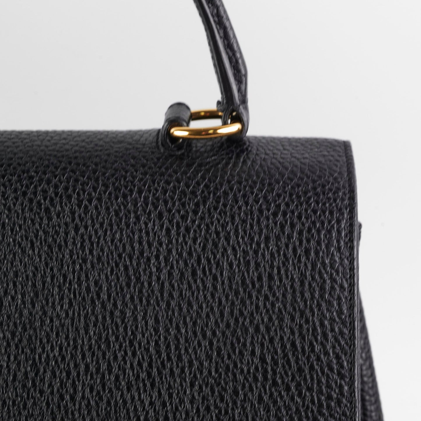 Saint Laurent Sac Moujik Black Top Handle