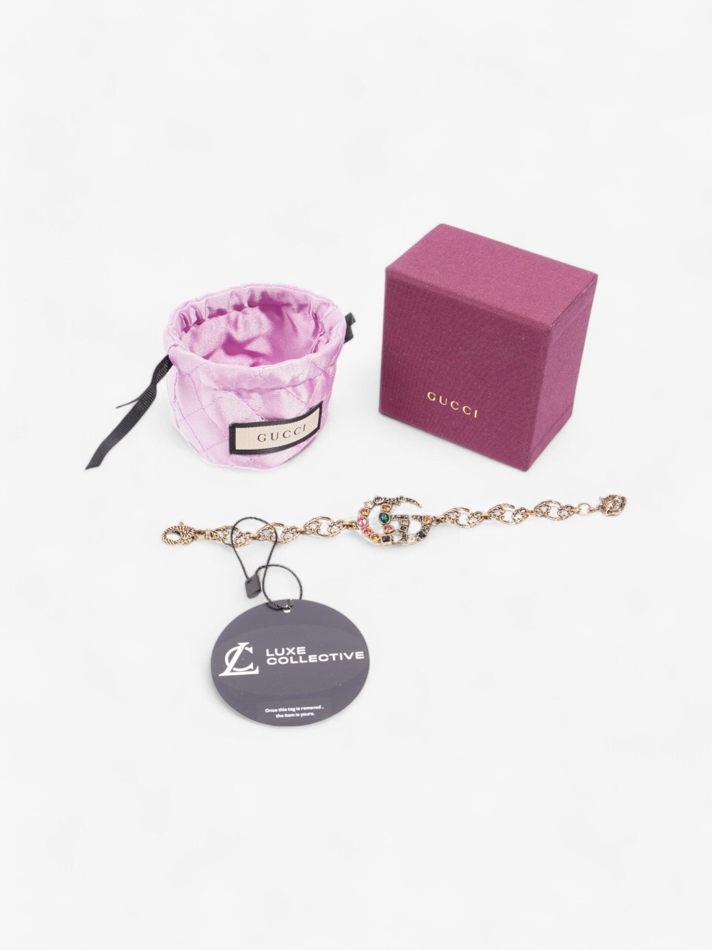 Gucci GG Crystal Bracelet Gold / Multicolour