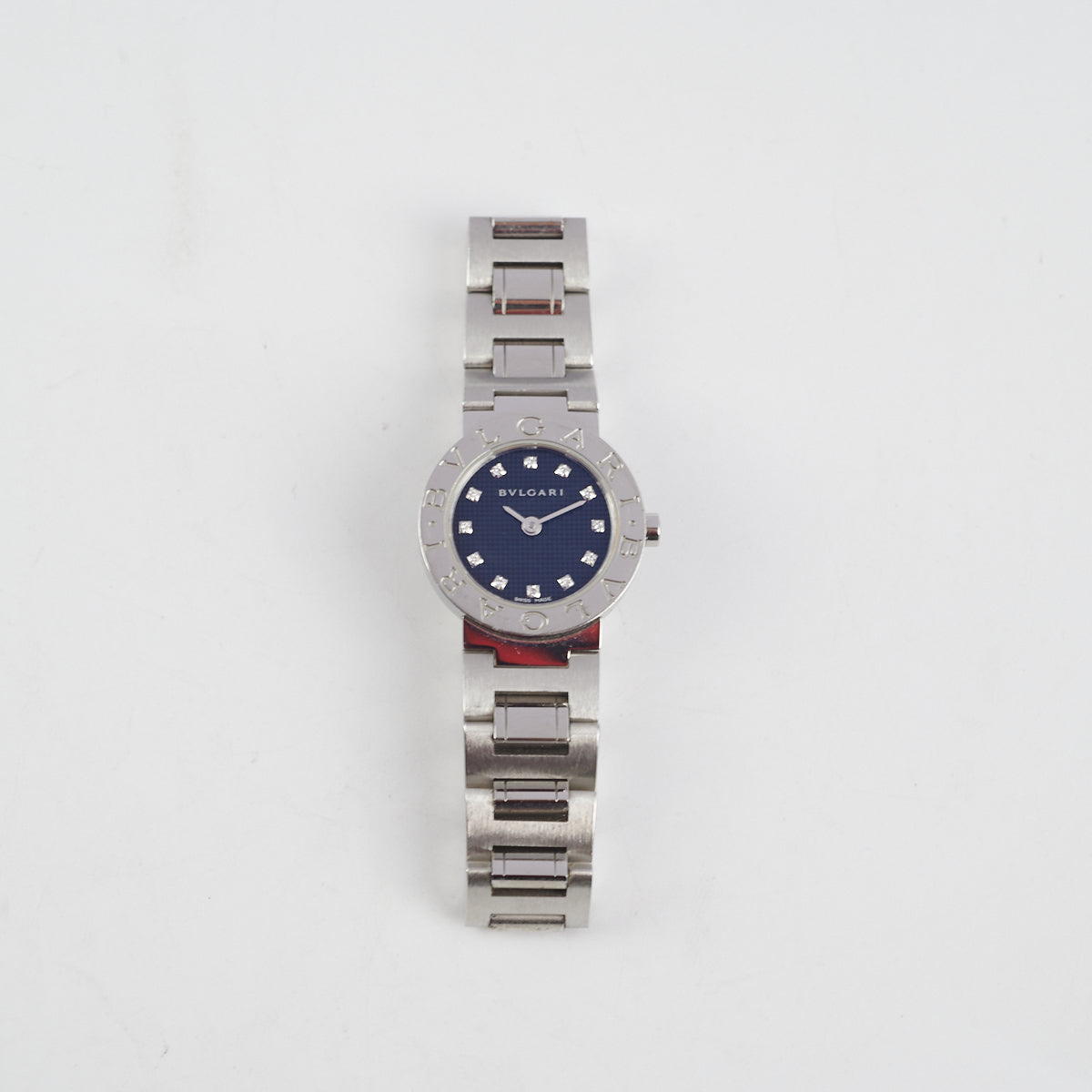 Bvlgari Ladies Black Dial 23MM Diamond Watch