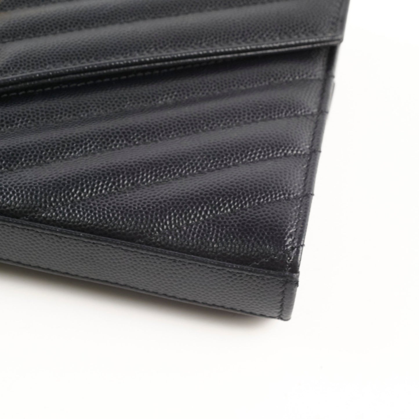 Saint Laurent Black Envelope Wallet On Chain