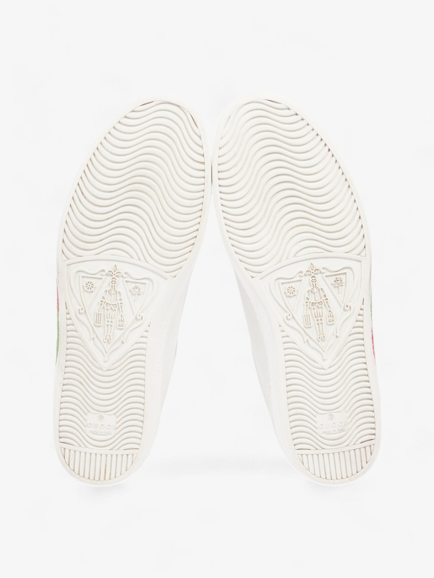 Gucci Ace GG Stripe Sneakers White / Red / Green Leather EU 45 UK 11
