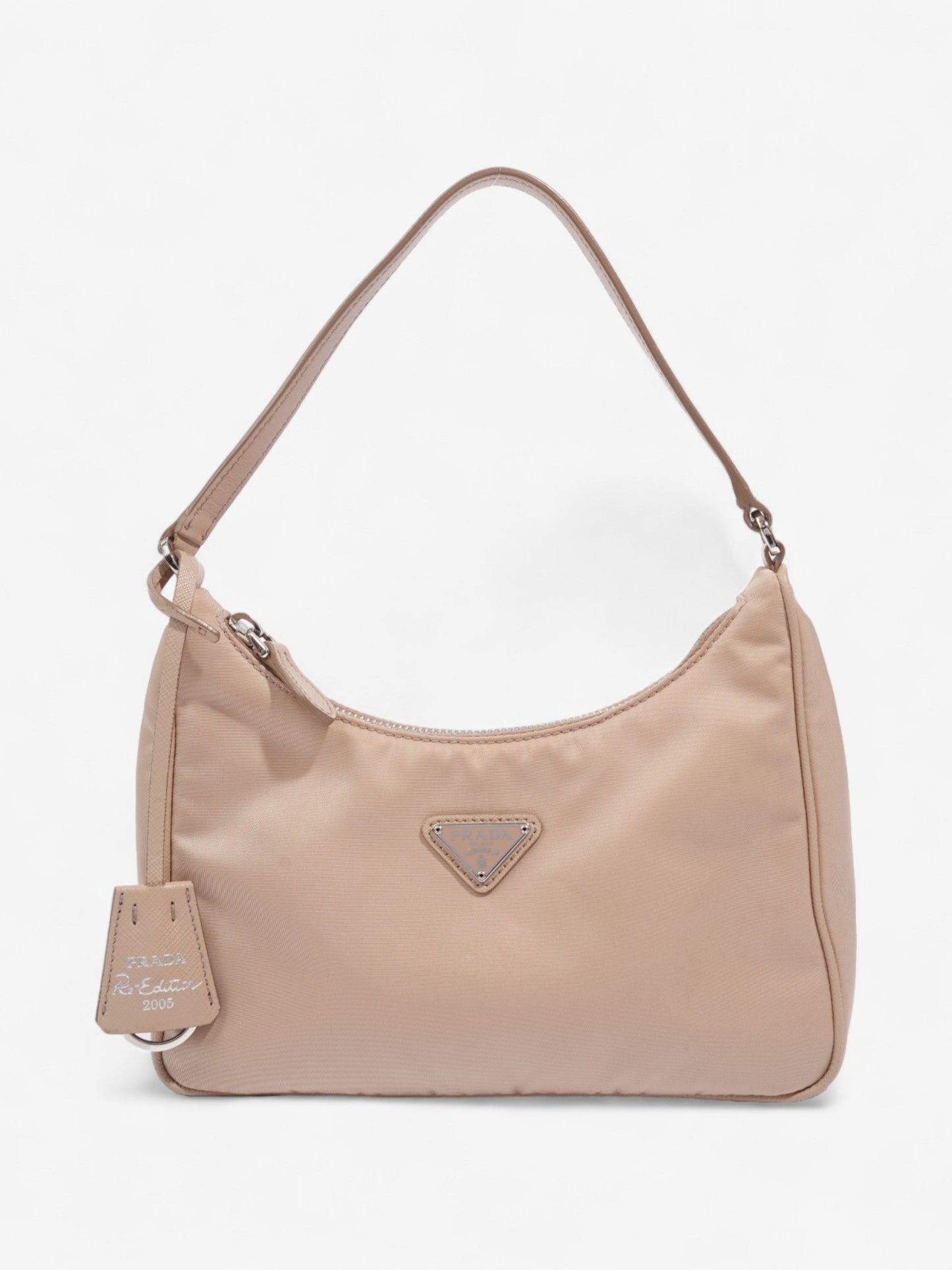 Prada Mini Re-Edition 2005 Beige Nylon