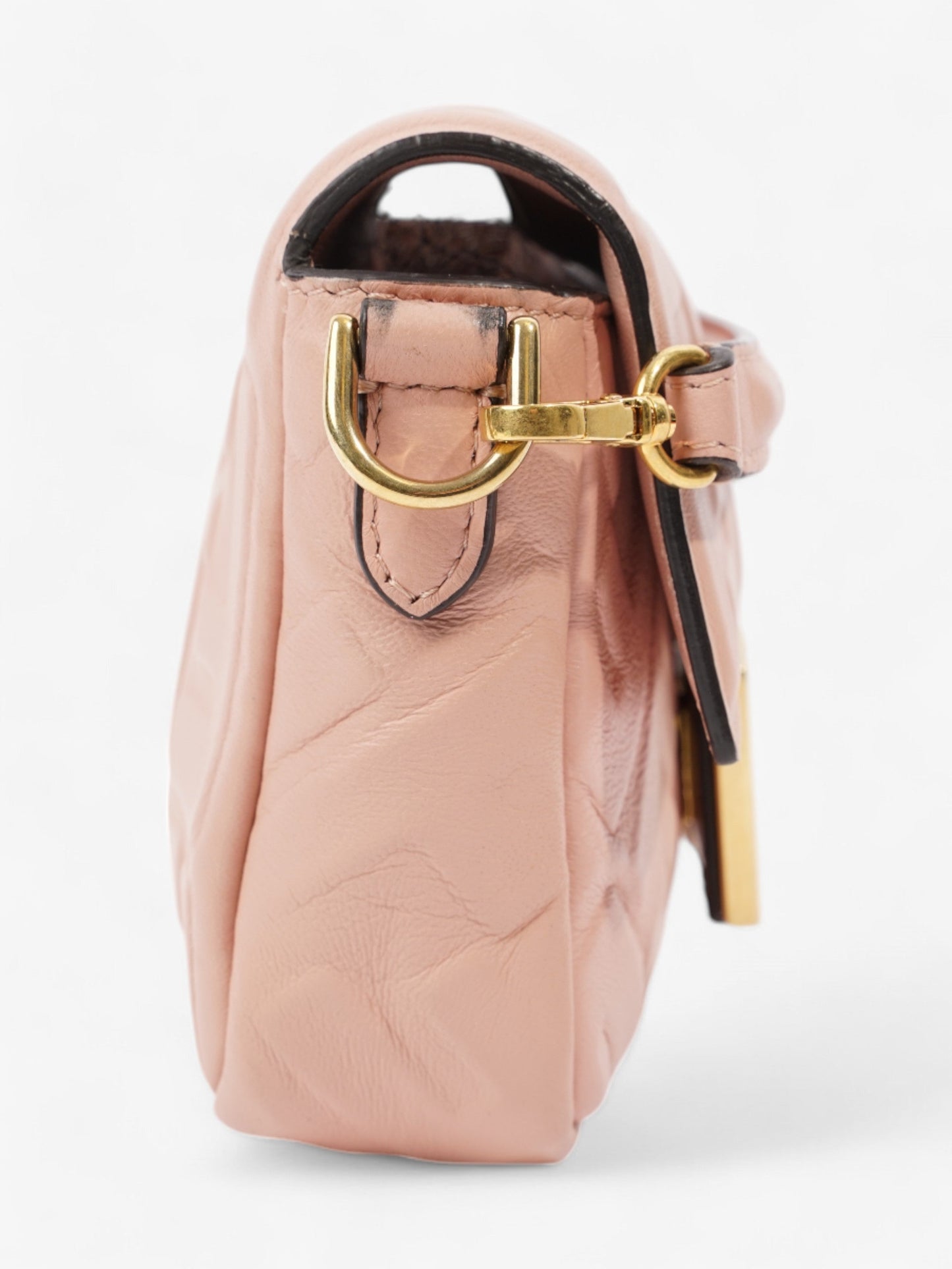 Fendi Baguette Light Rose Nappa Leather Mini