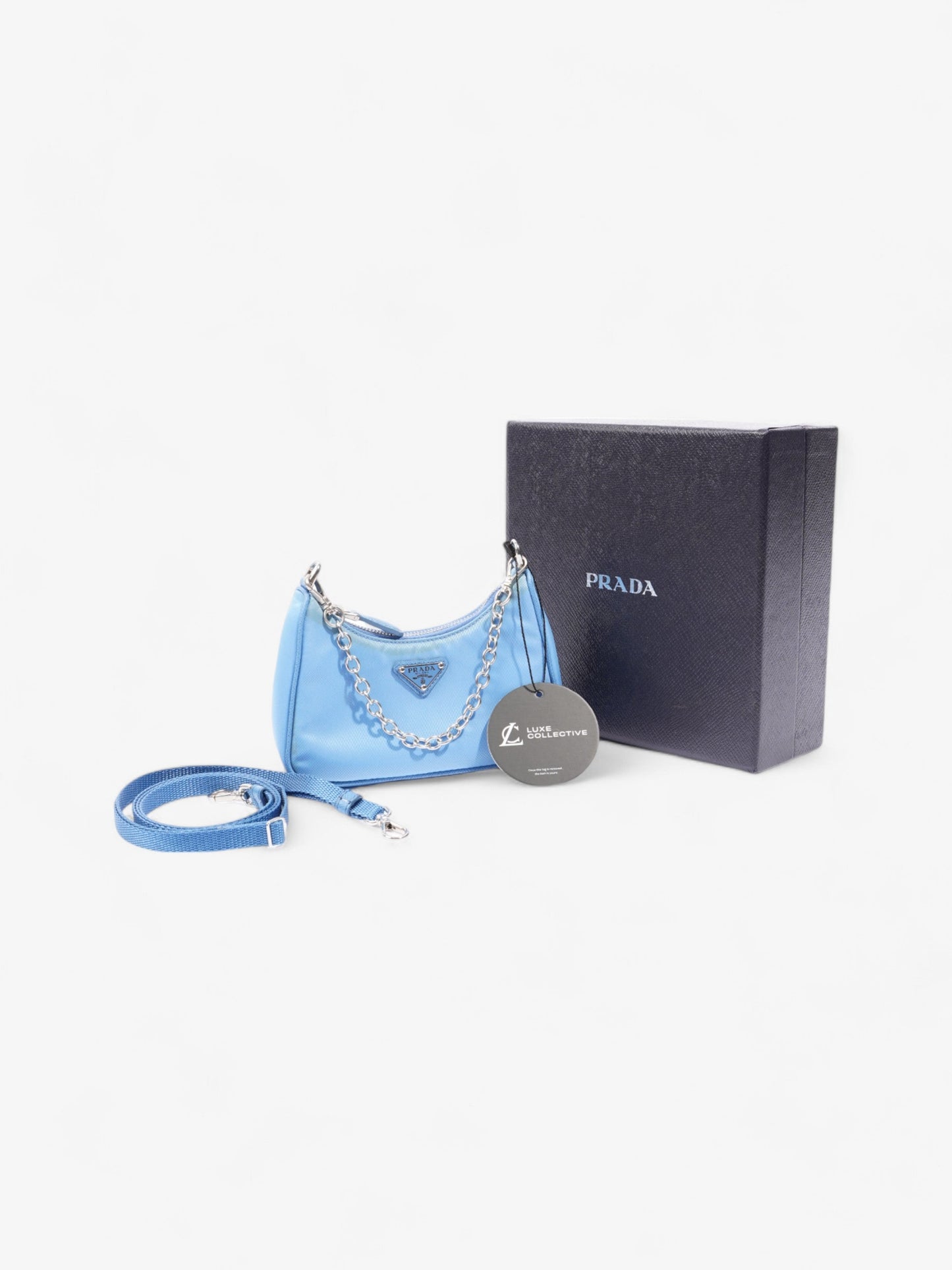 Prada Re-Edition 2000 Baby Blue Nylon Mini