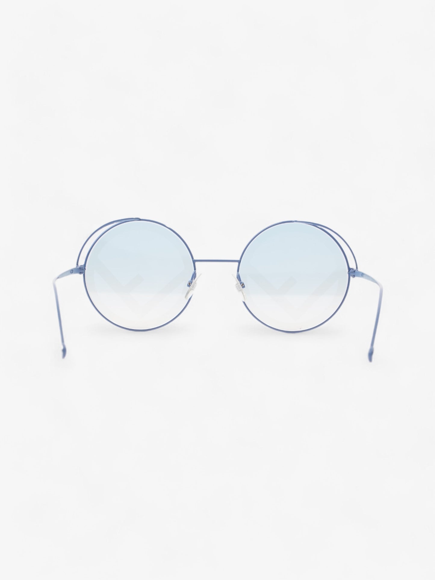 Fendi Round Sunglasses Blue Base Metal 135mm