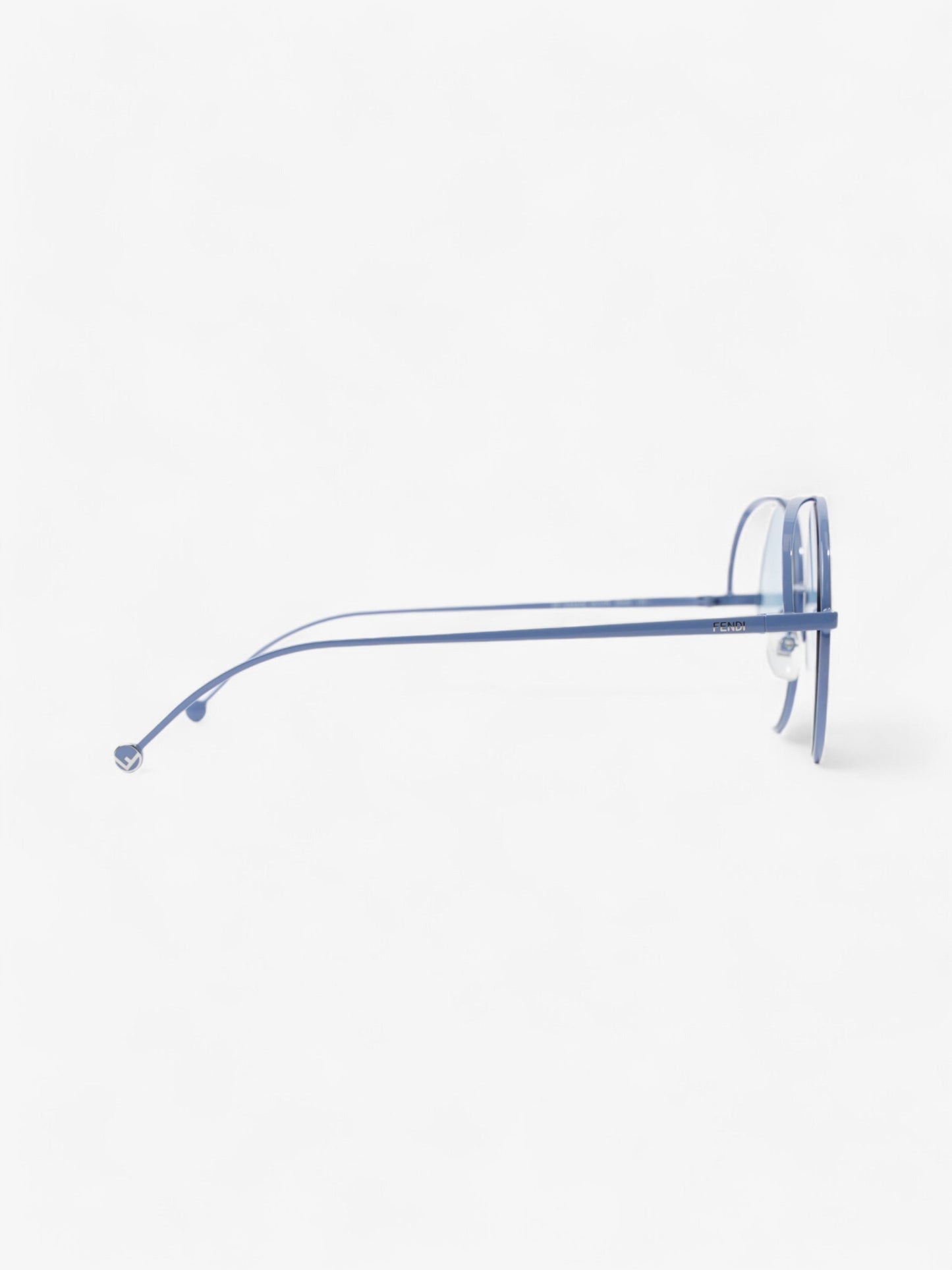 Fendi Round Sunglasses Blue Base Metal 135mm
