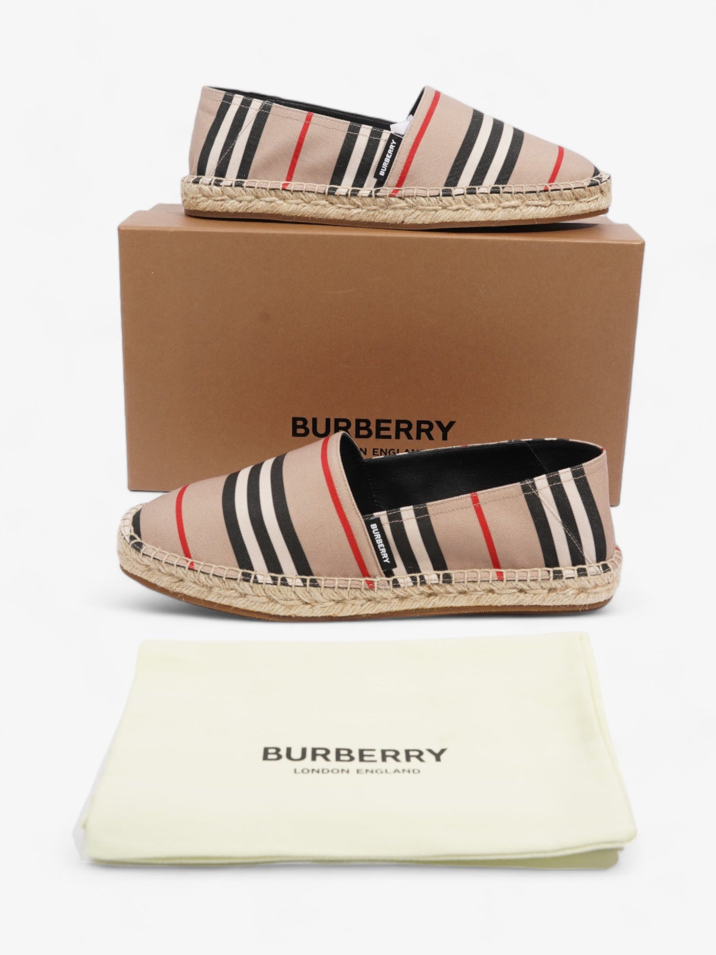 Burberry Alport Espadrilles Archive Beige Canvas EU 38.5 UK 5.5