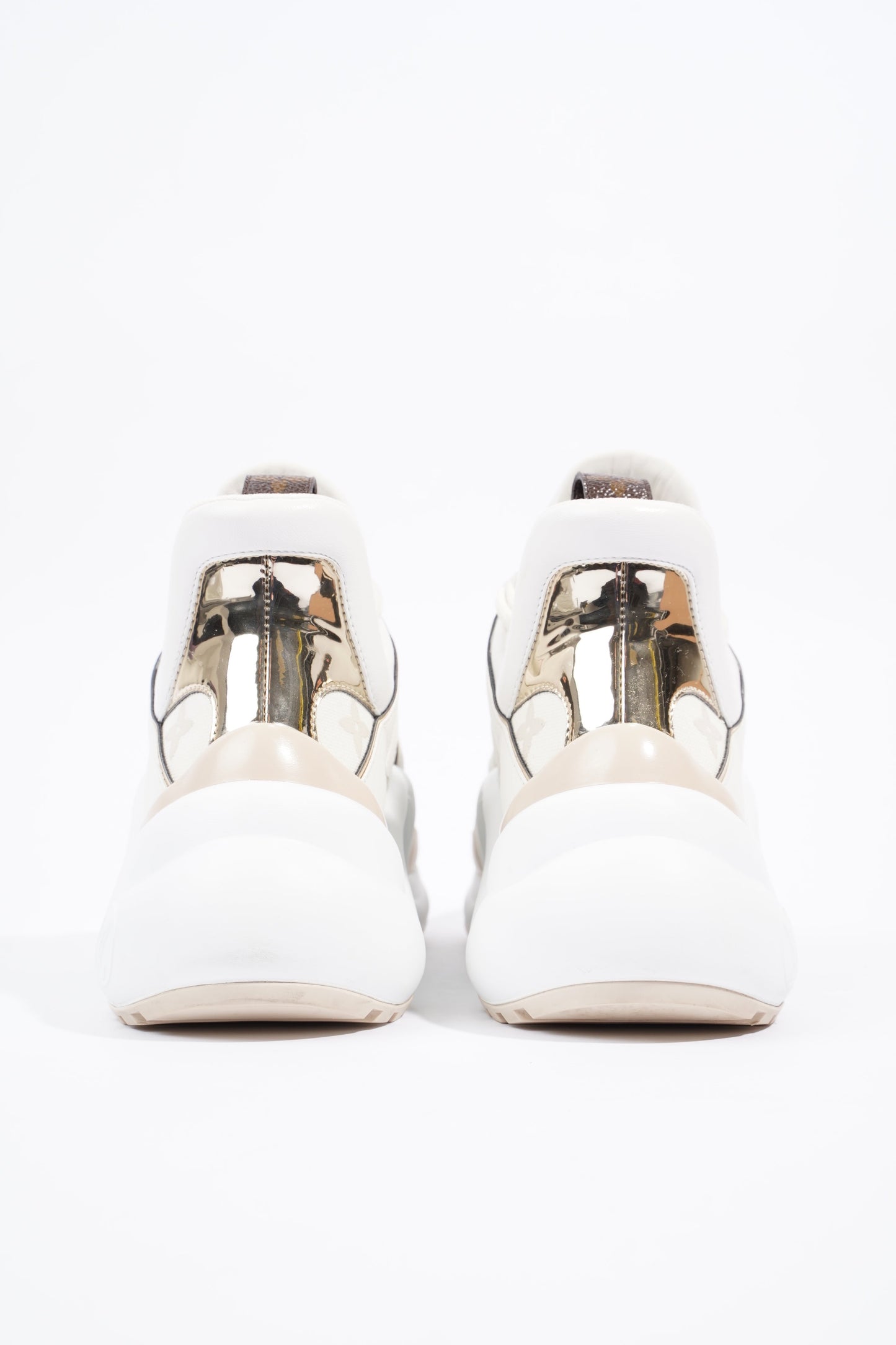 Louis Vuitton Archlight Sneakers White / Gold / Beige Leather EU 37 UK 4