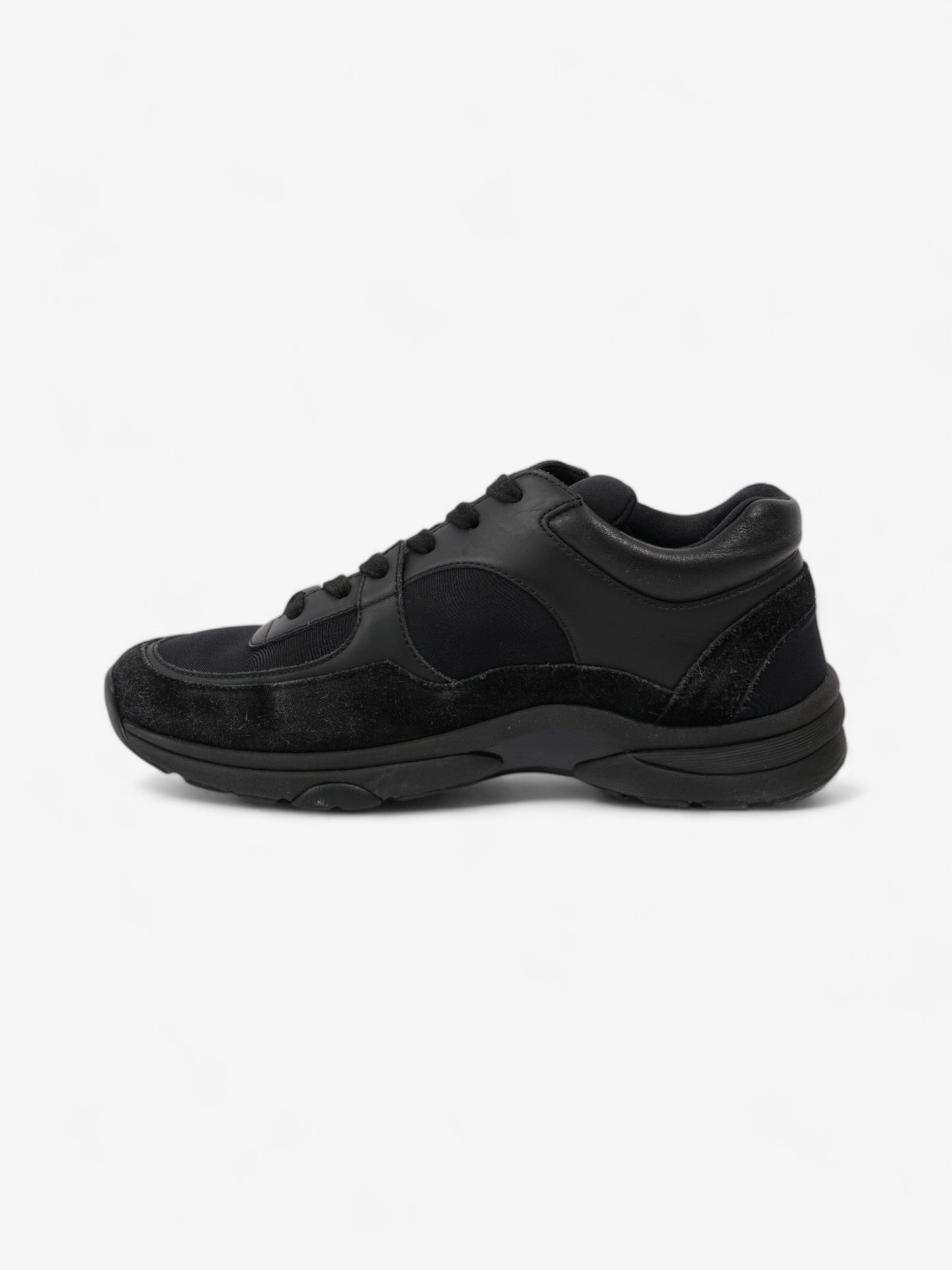 Chanel CC Logo Sneakers Black Suede EU 39 UK 6