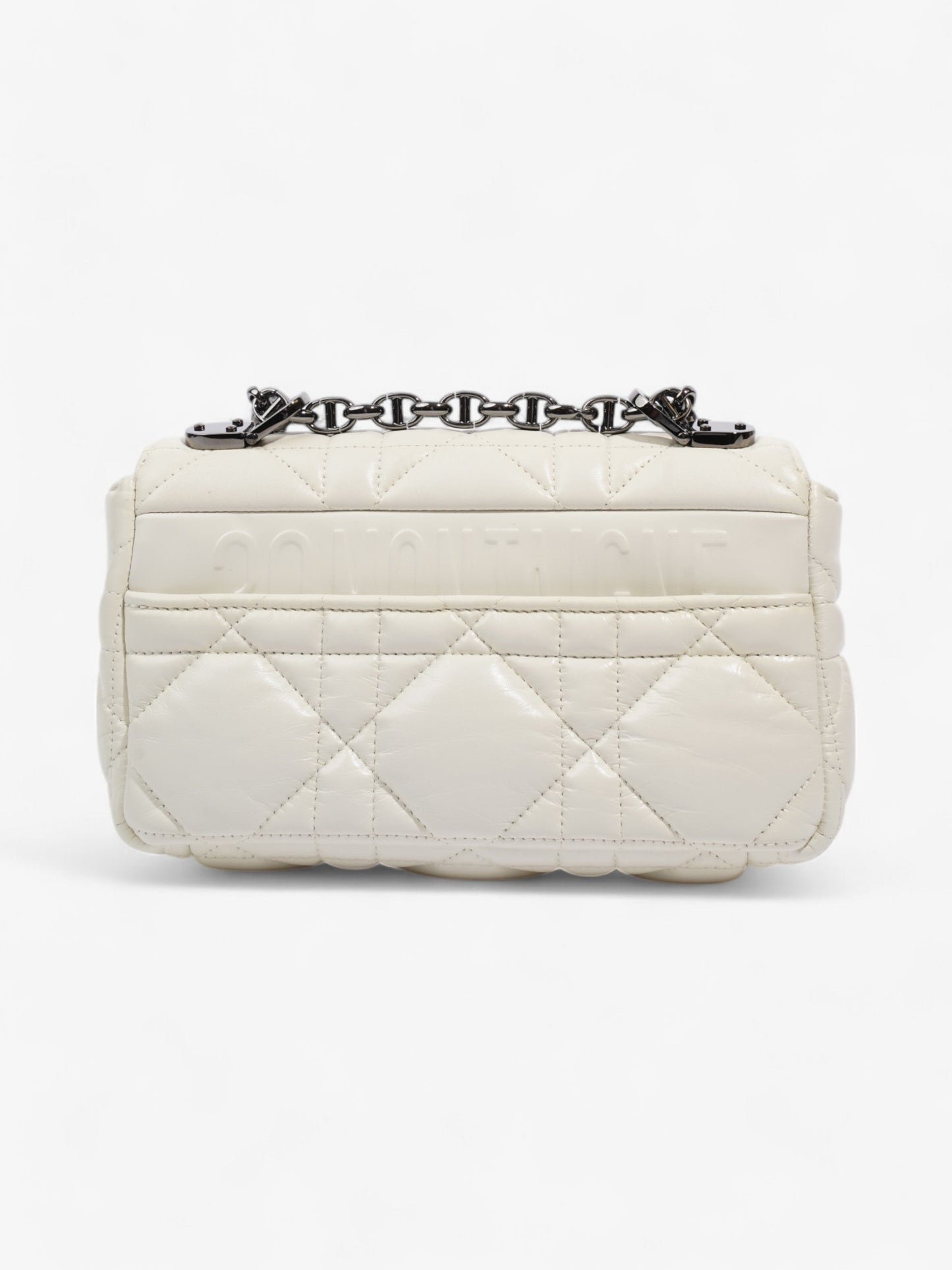 Christian Dior Caro Latte Dior Calfskin Leather Small