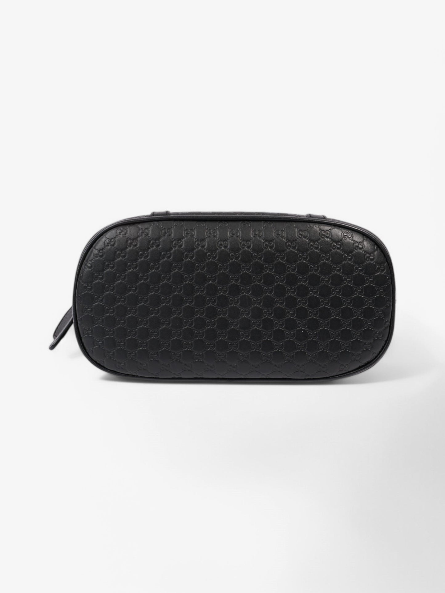 Gucci Microguccissima Dome Bag Black Embossed Leather Mini