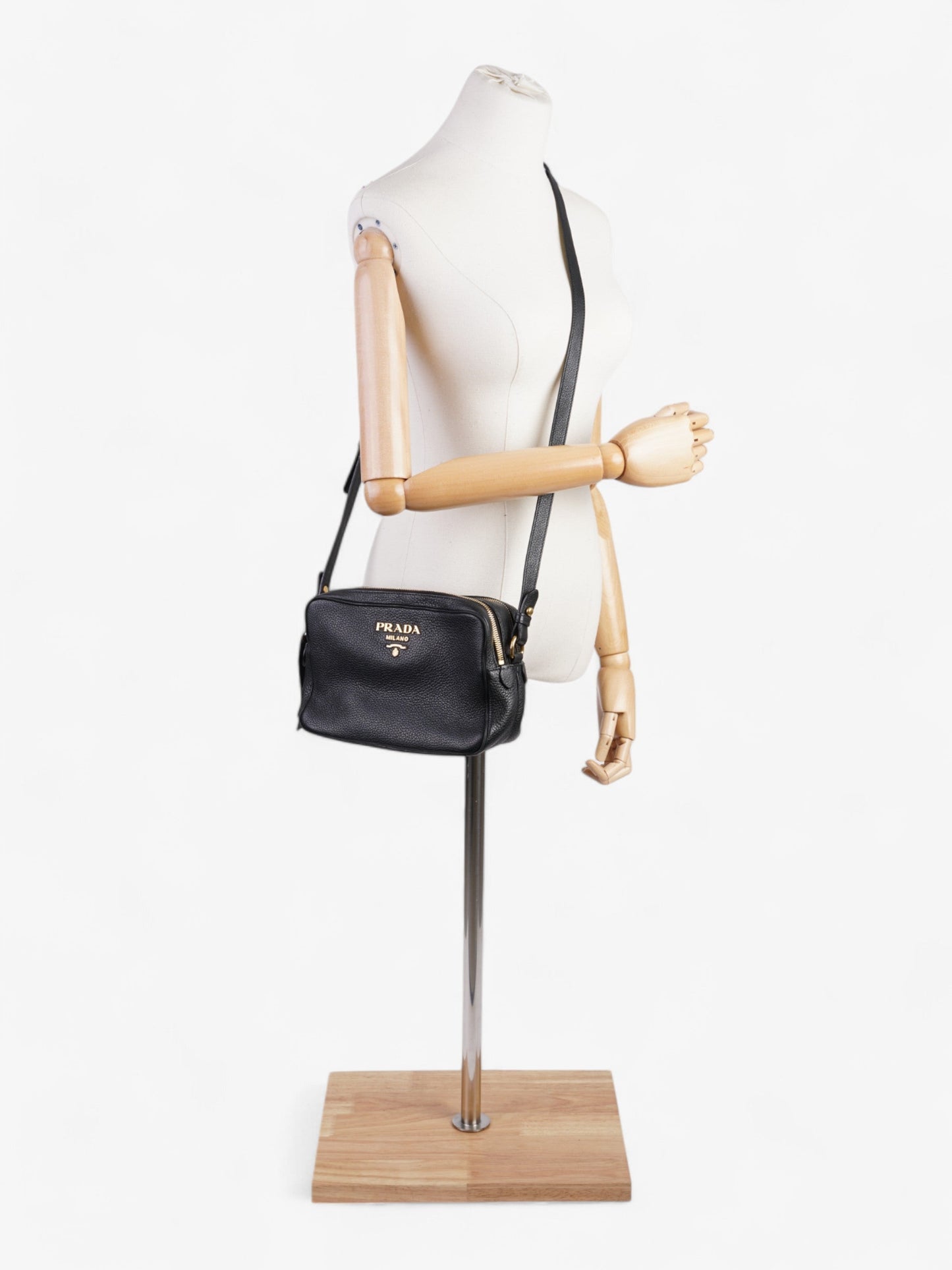 Prada Camera Bag Black Saffiano Leather