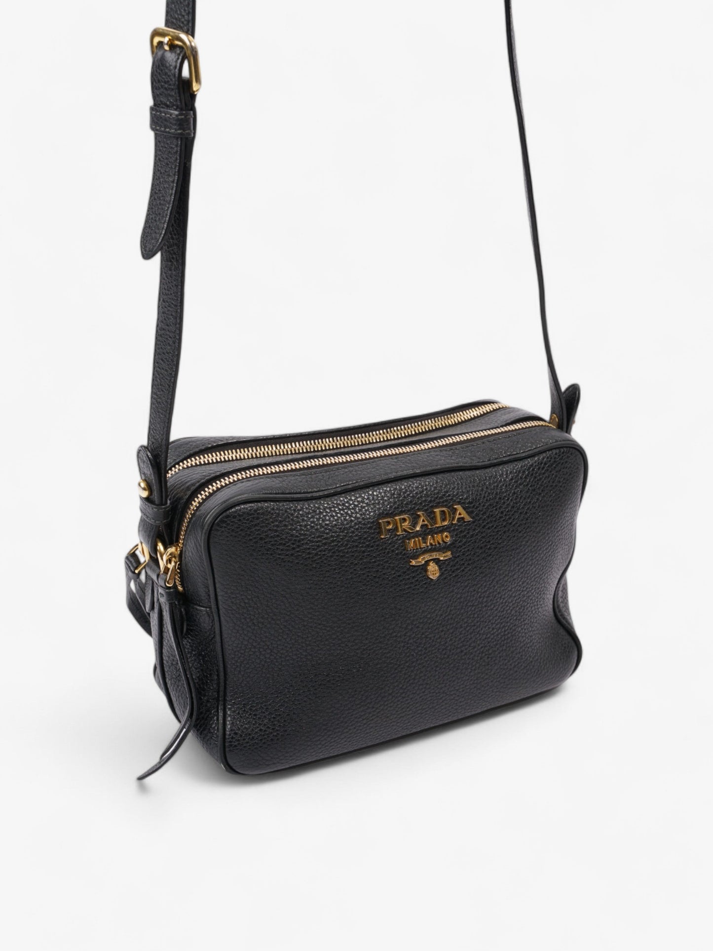 Prada Camera Bag Black Saffiano Leather