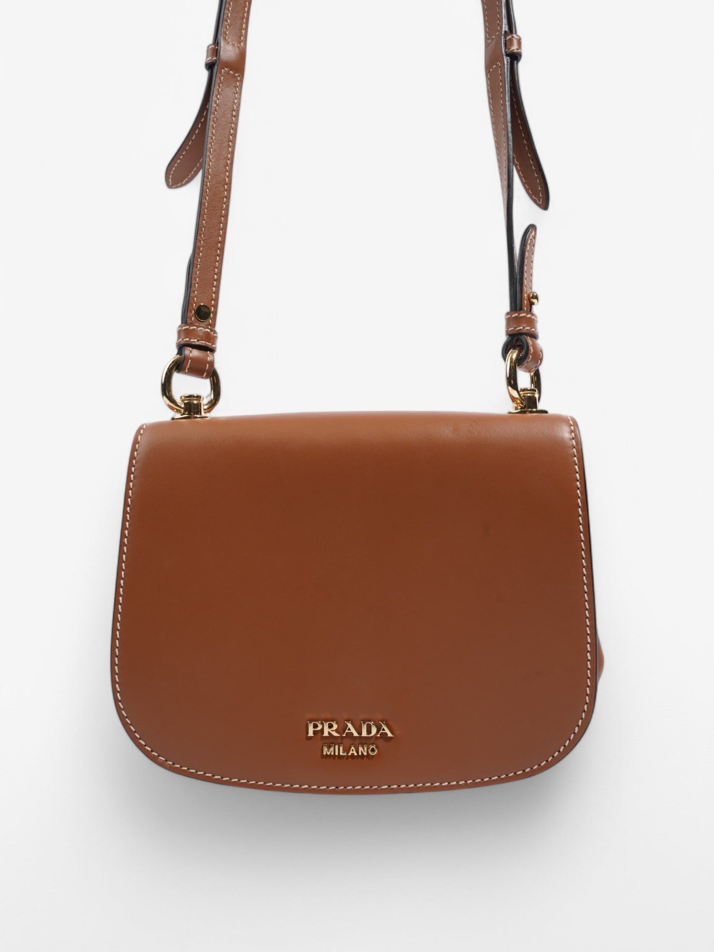 Prada Prada City Brown Leather