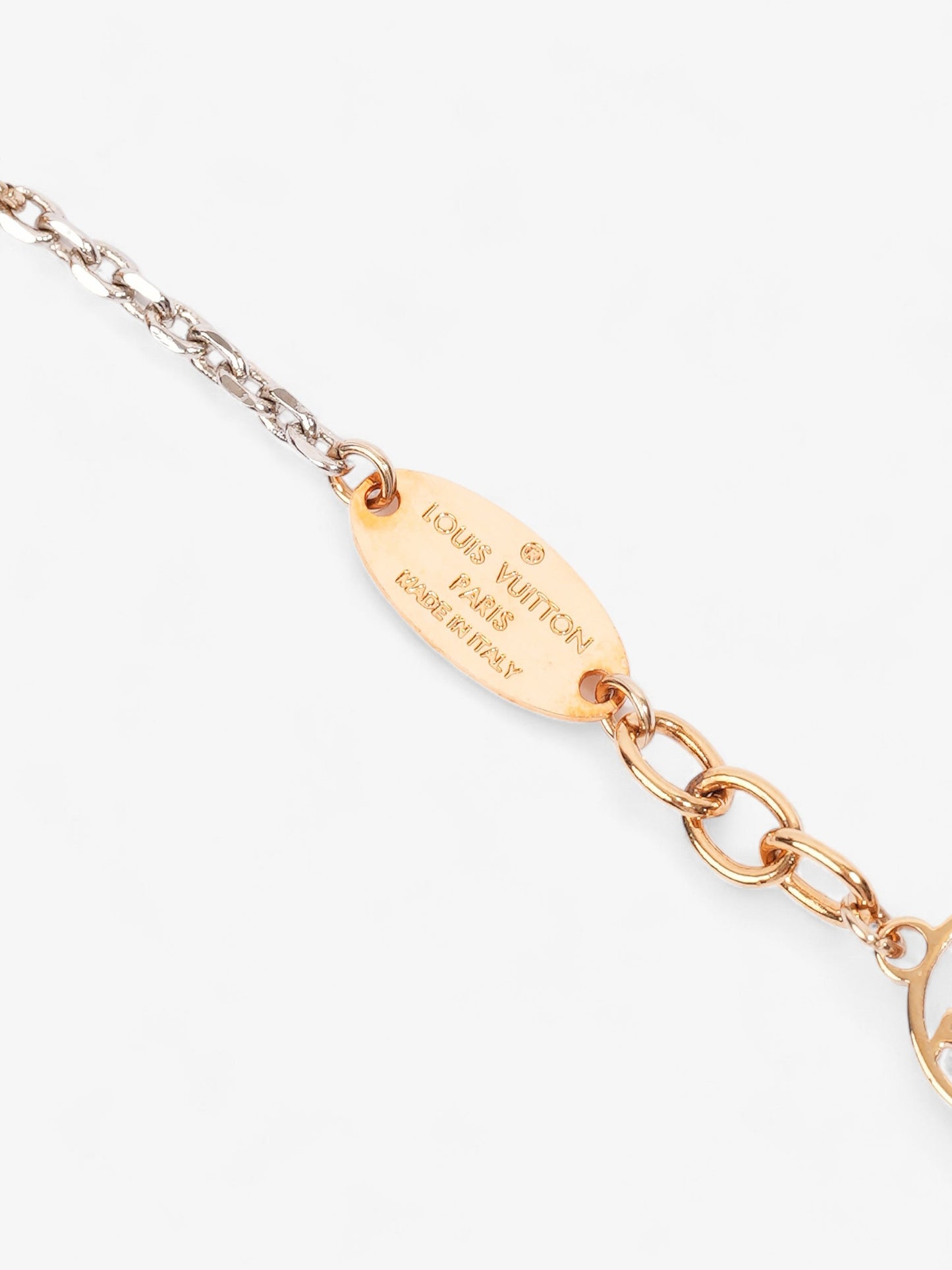 Louis Vuitton Logomania Earrings Silver / Gold Brass